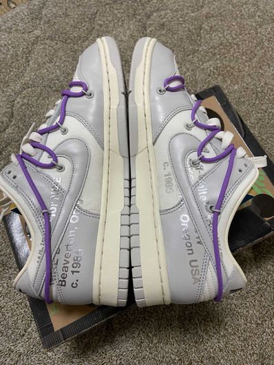 Off-White × Nike Dunk Low "Sail/Neutral Gray"