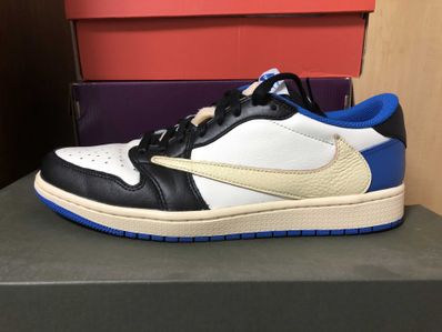 Travis Scott × fragment design × Nike Air Jordan 1 Low OG SP "Military Blue"