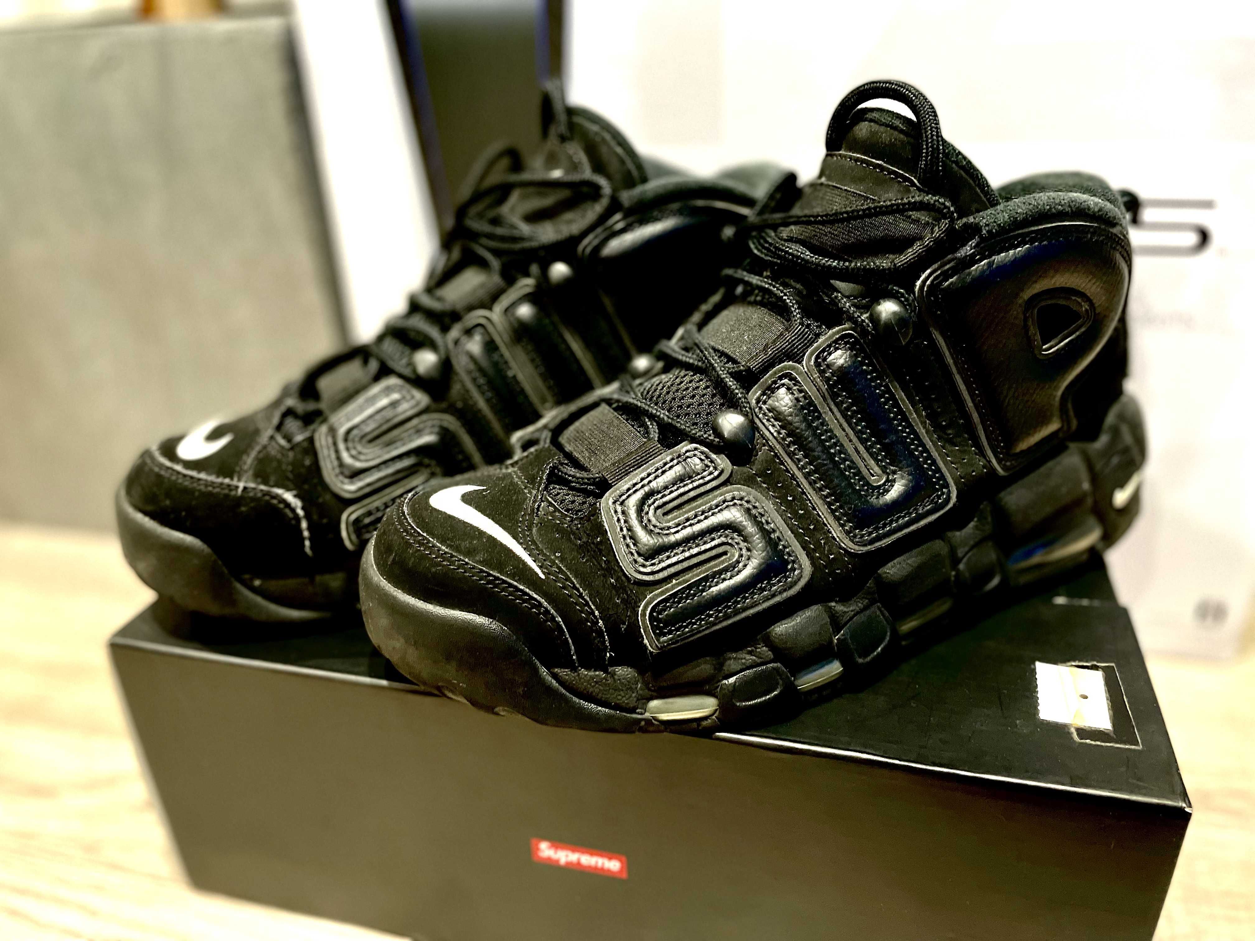 Supreme × Nike Air More Uptempo "Black"