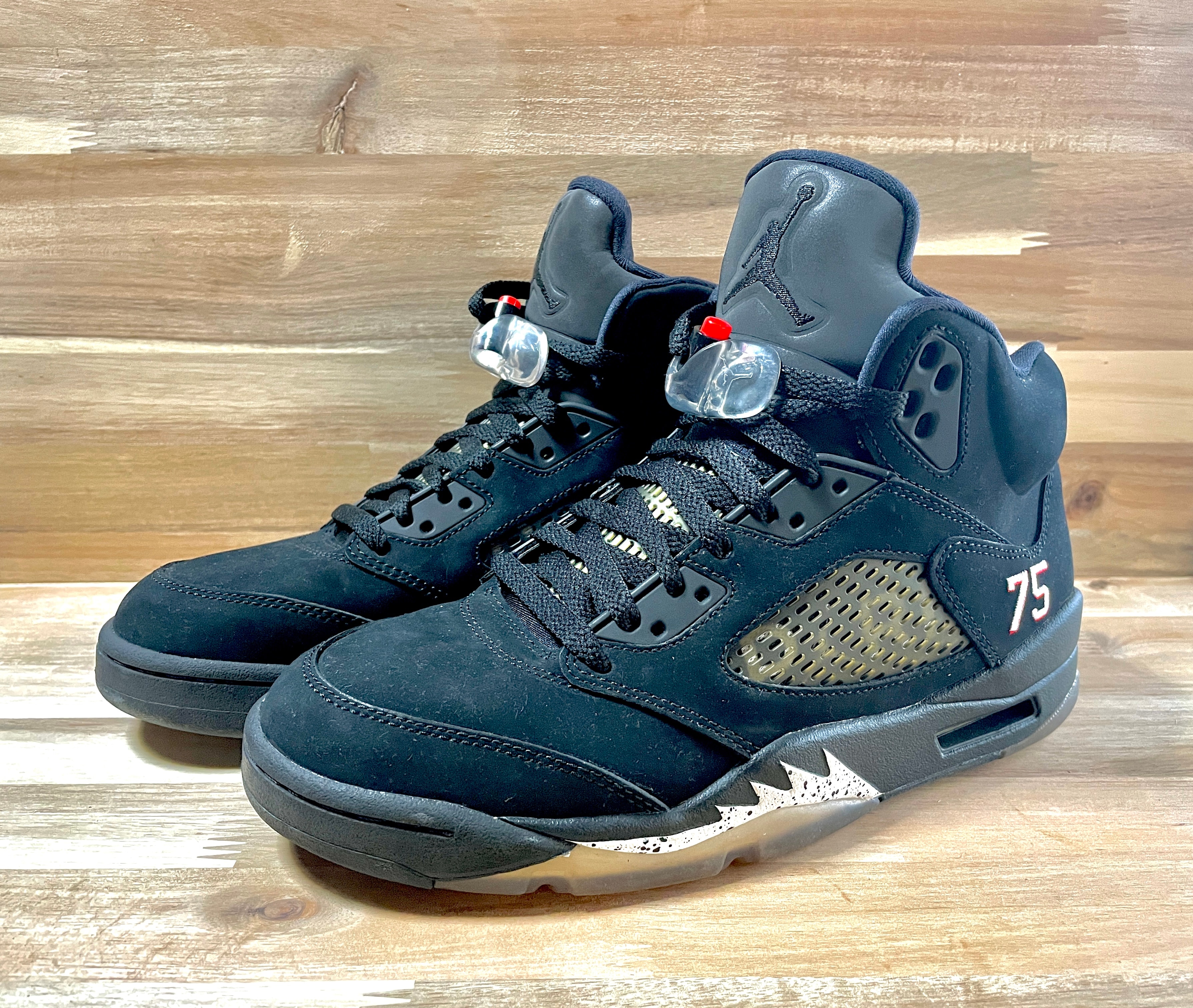 ナイキ エアジョーダン5 パリ サンジェルマン ブラック/セメントグレー