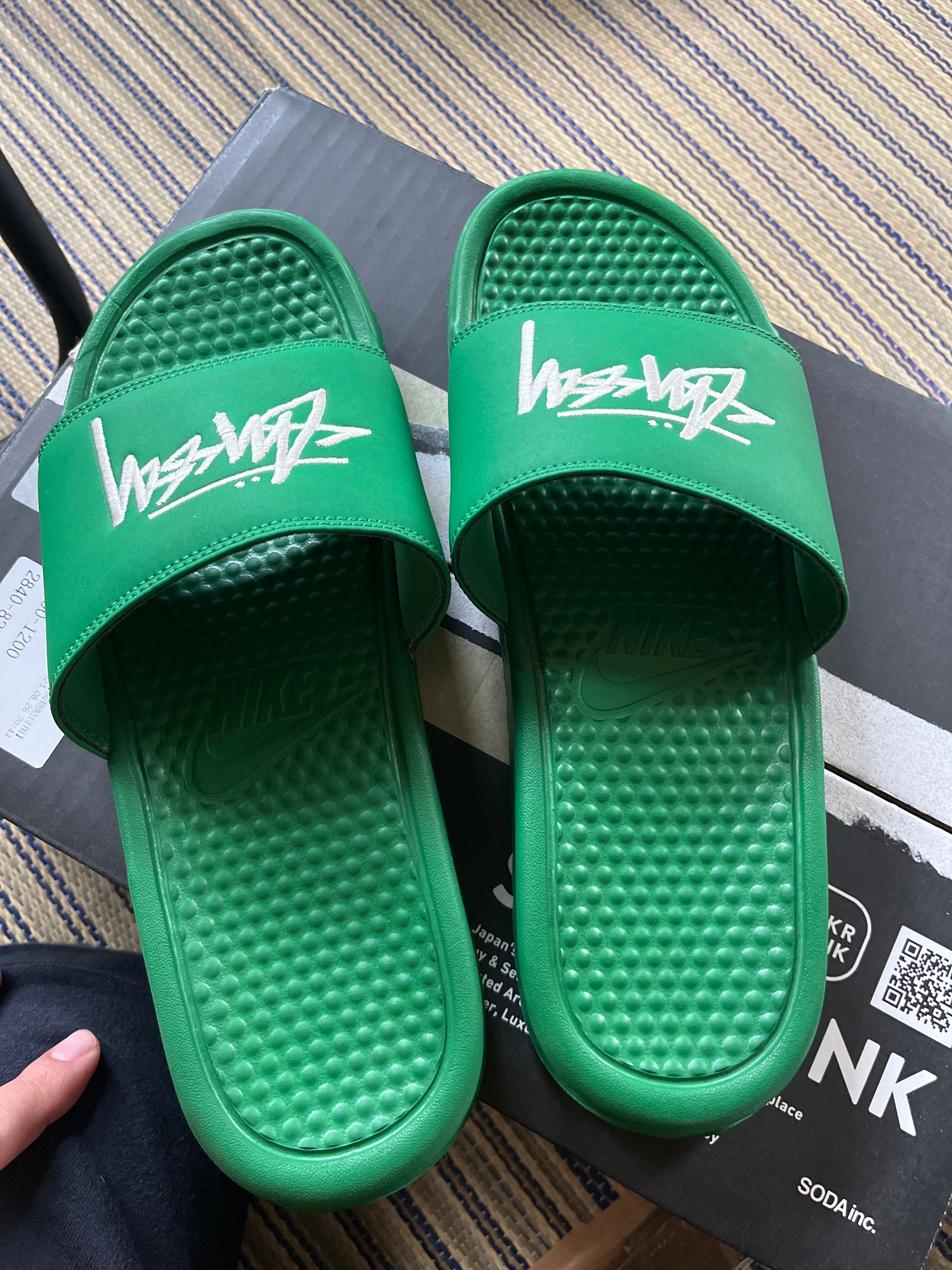 Stussy × Nike Benassi Slide Sandal "Pain"