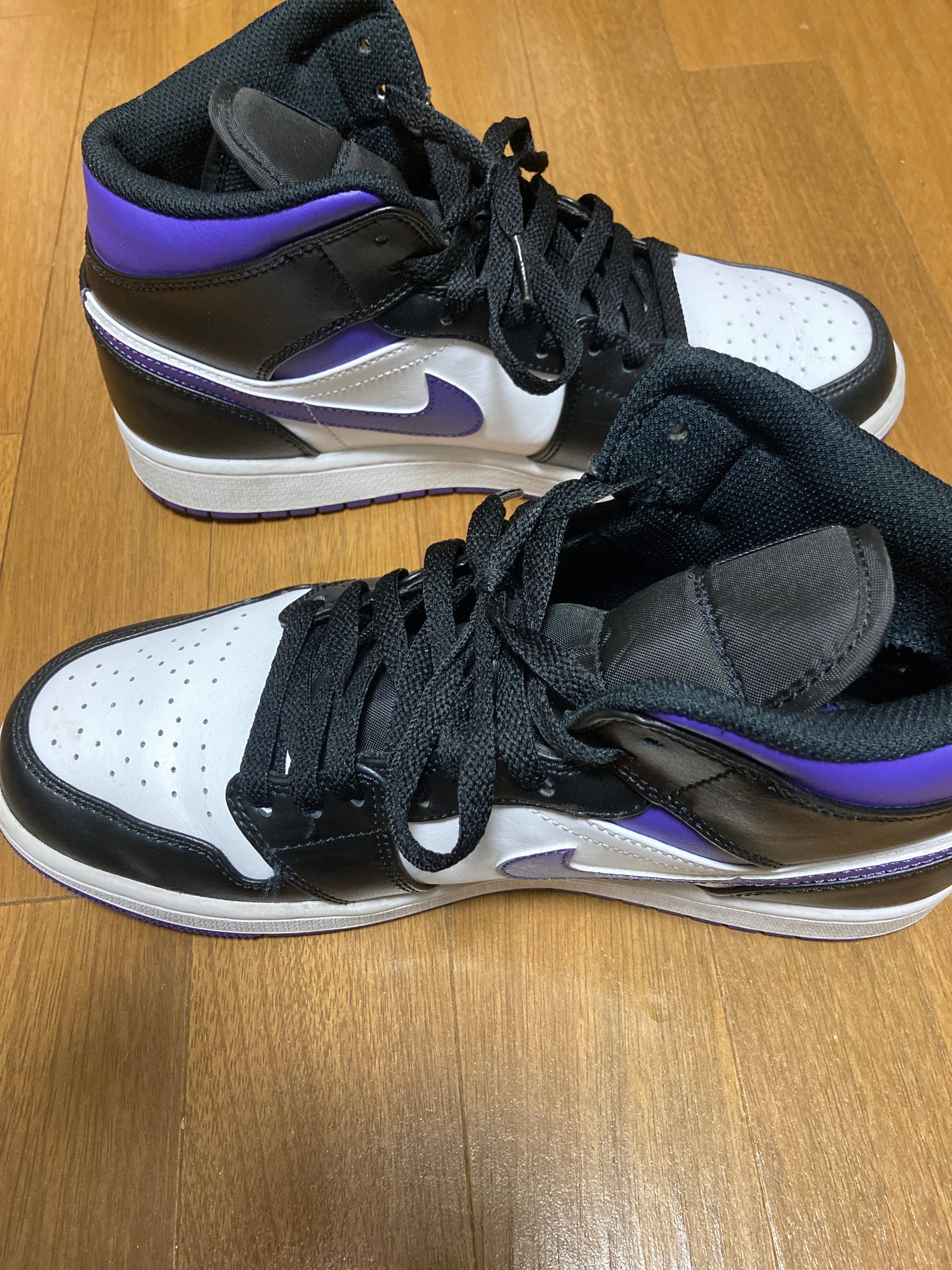 Nike Air Jordan 1 Mid "Black/Court Purple"