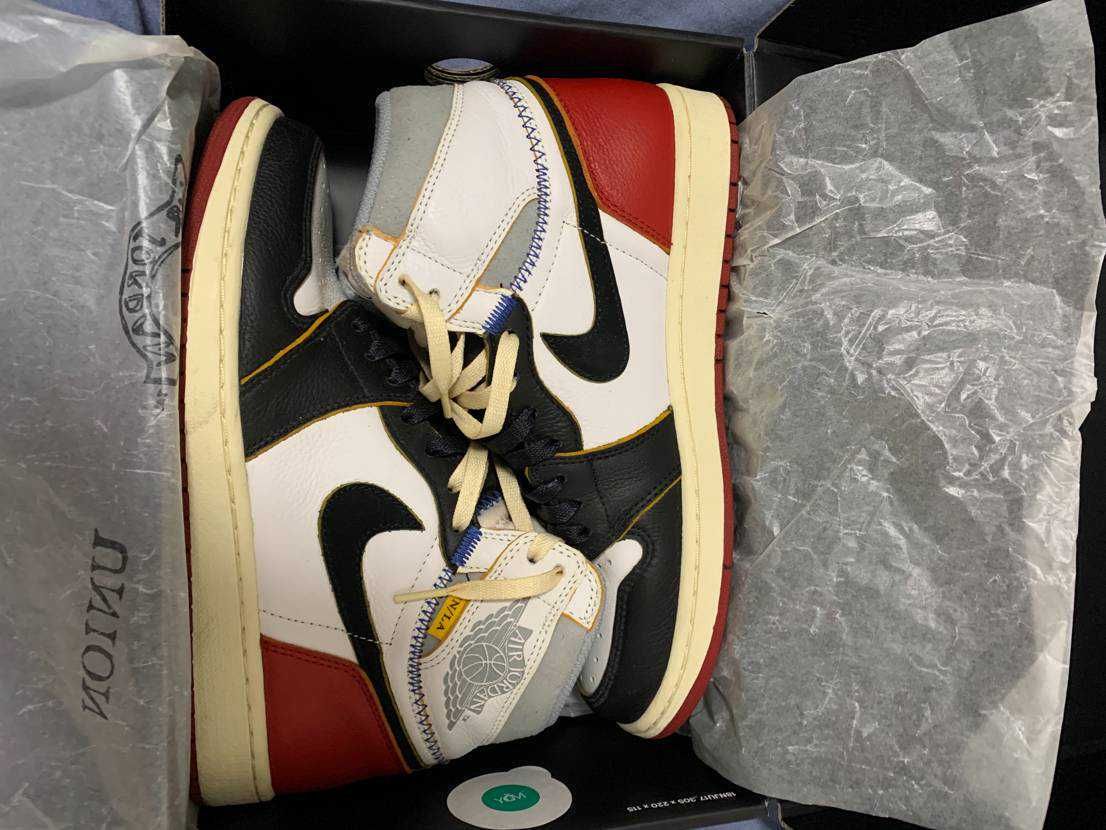 UNION × Nike Air Jordan 1 Retro High OG NRG "Varsity Red/Wolf Grey"