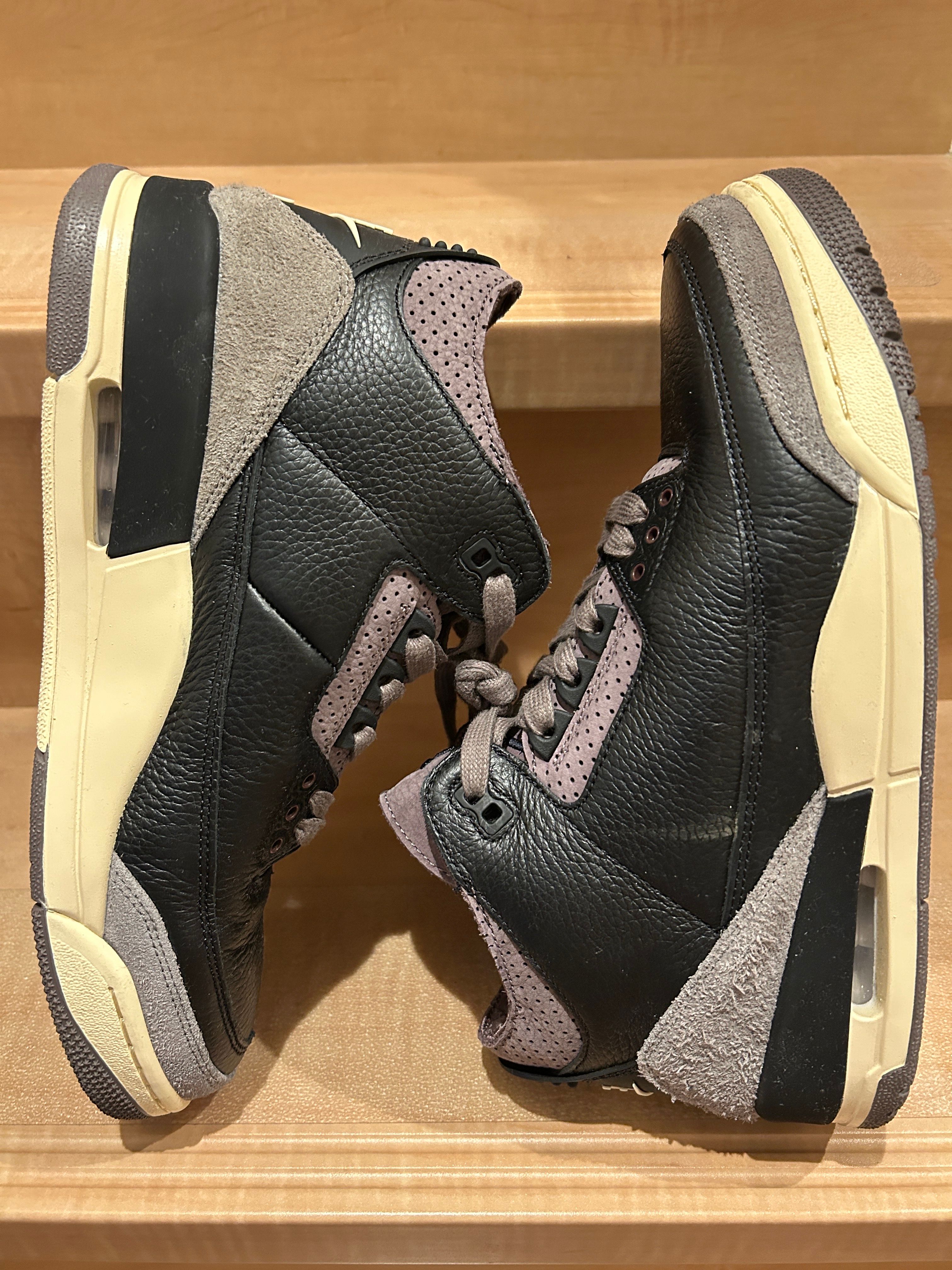 A Ma Maniere × Nike Women's Air Jordan 3 Retro OG SP "Black and Flat Pewter/WYWS"