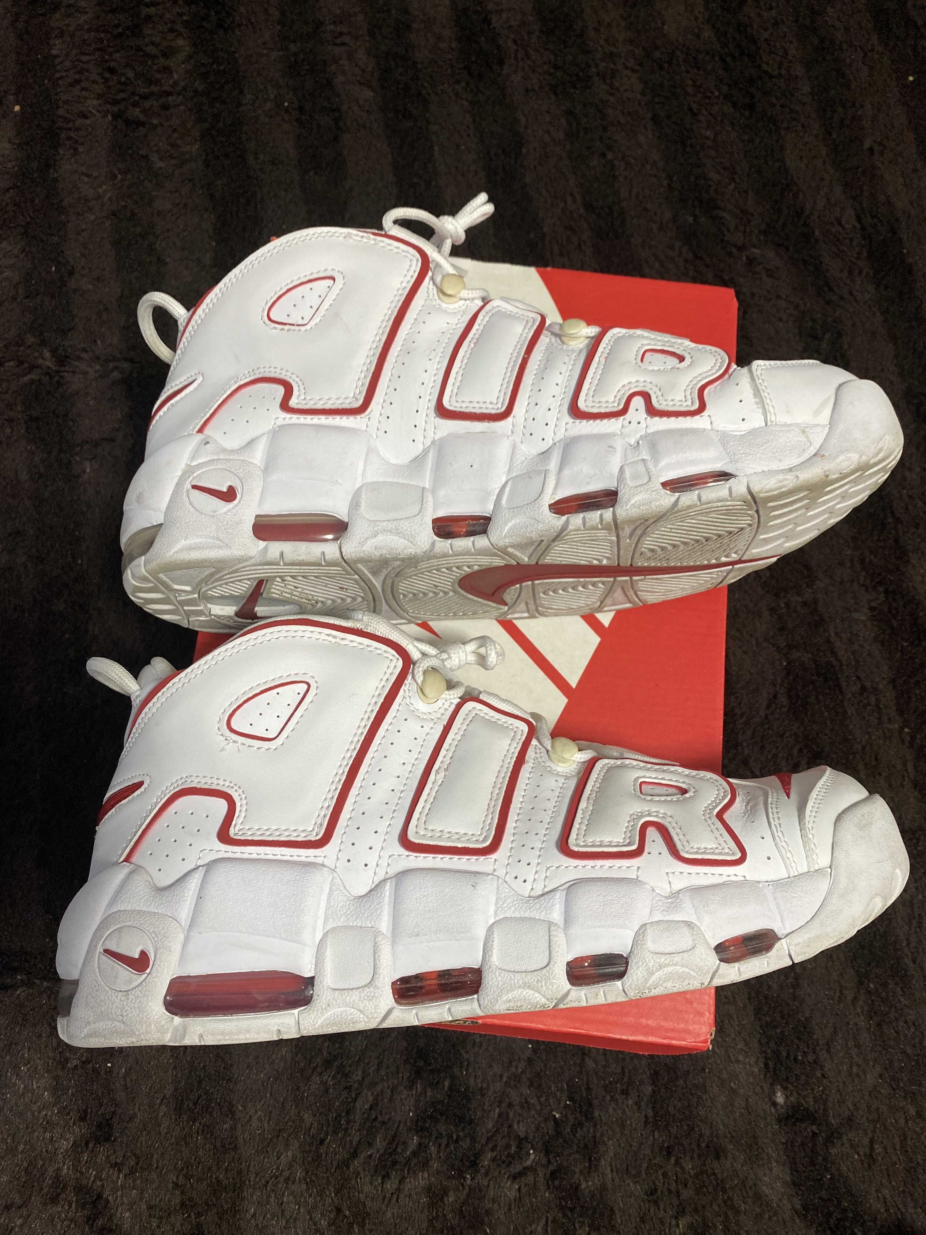 NIKE AIR MORE UPTEMPO "WHITE/VARSITY RED" (2021)