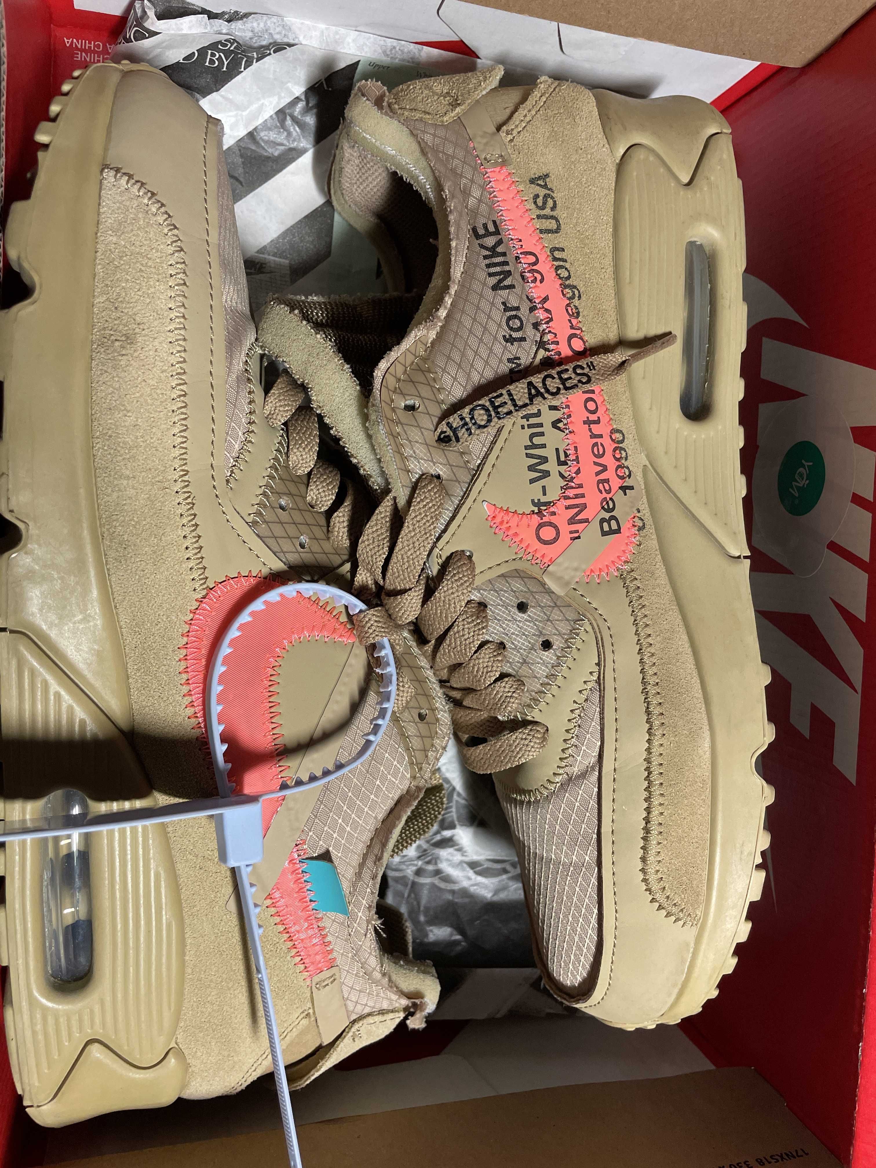 Off-White × Nike Air Max 90 "Desert Ore"