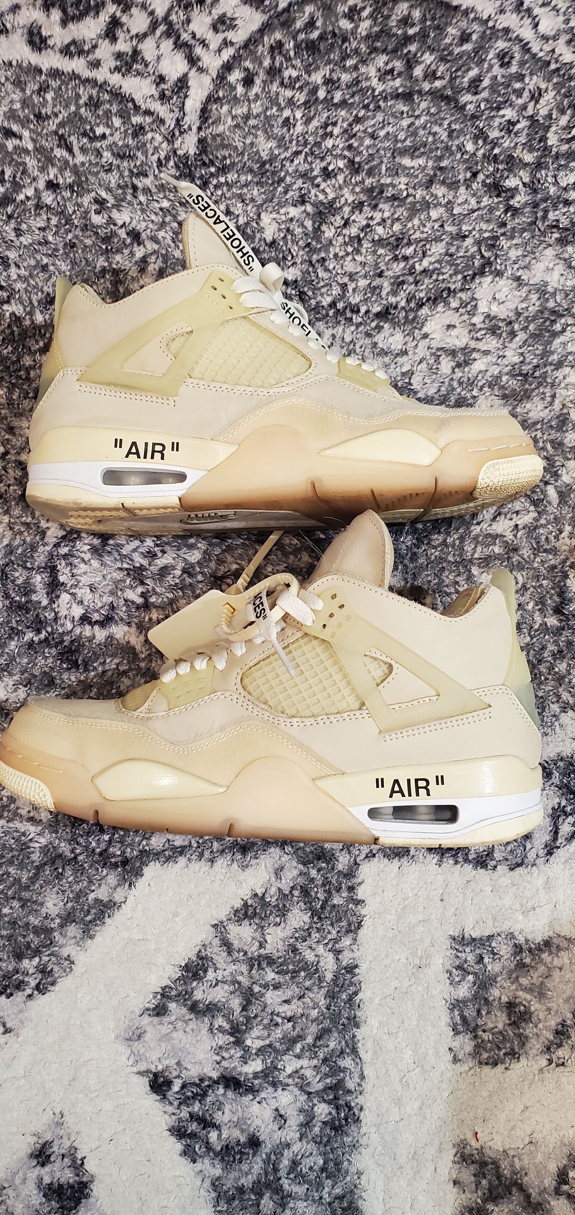 Off-White × Nike Women's Air Jordan 4 SP "Sail"