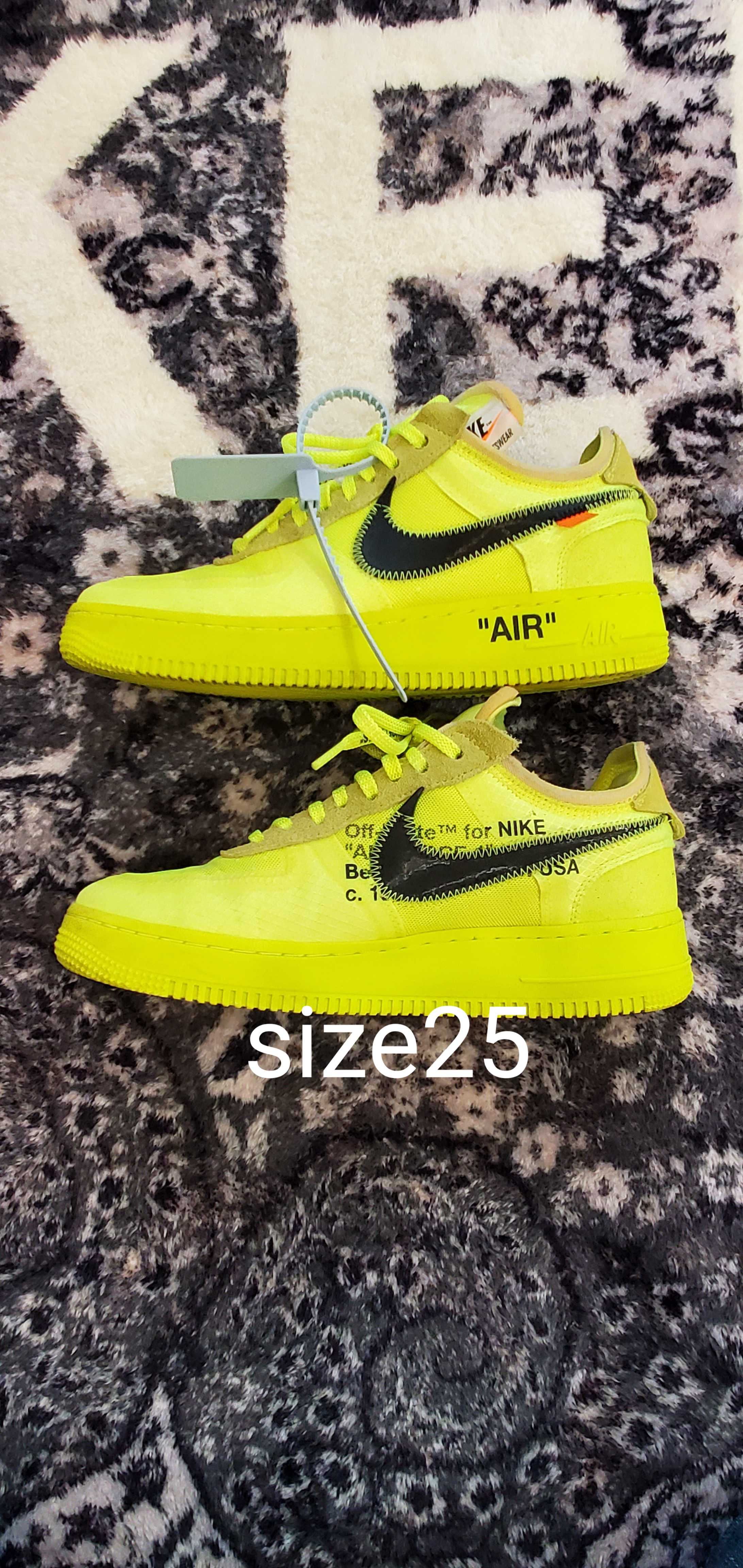 Off-White × Nike Air Force 1 Low "Volt"