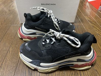 BALENCIAGA Triple S "Black/Red"