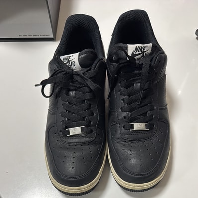 Supreme × COMME des GARCONS SHIRT × Nike Air Force 1 Low "Black/White" (2018)