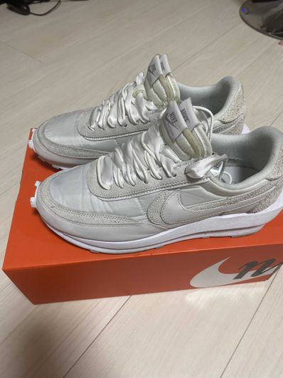 sacai × Nike LDV Waffle "Triple White"