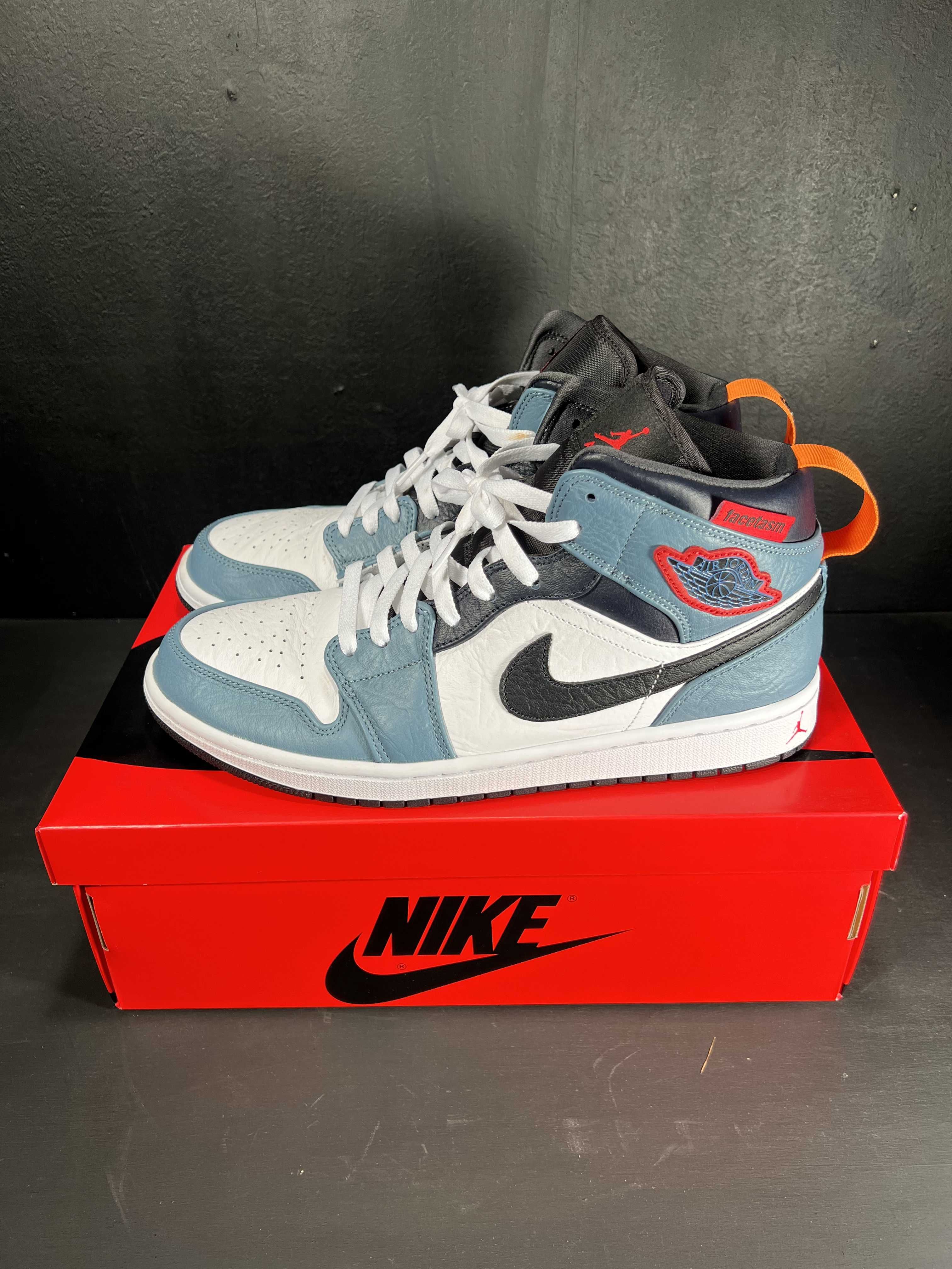 FACETASM × Nike Air Jordan 1 Mid "White/Navy"