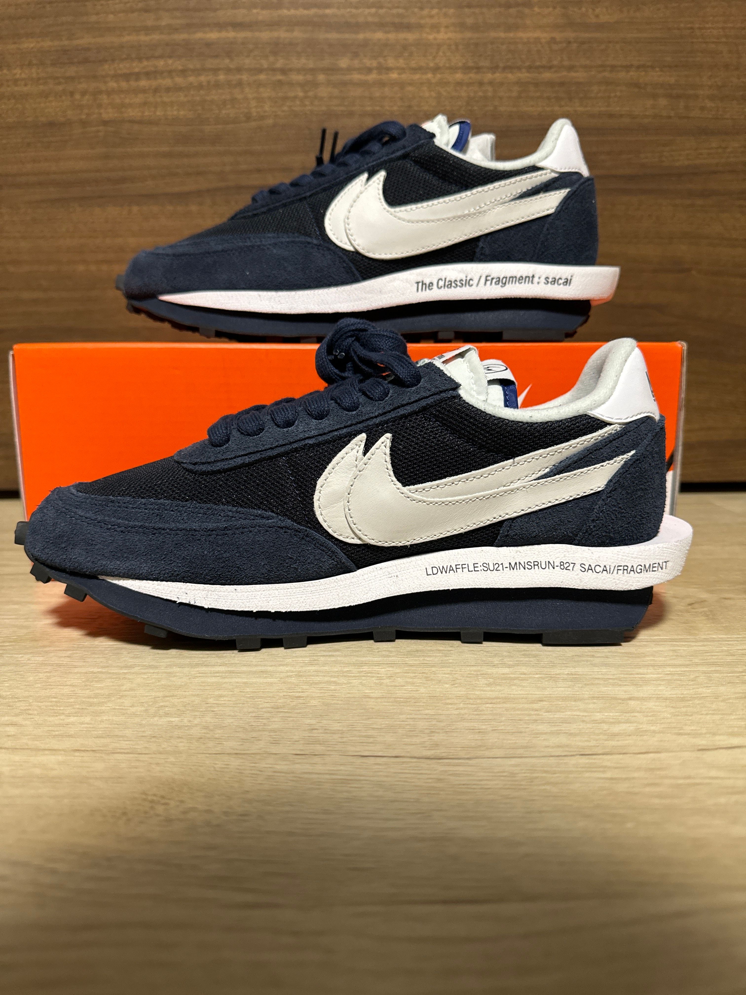 Fragment × sacai × Nike LD Waffle "Blackended Blue"