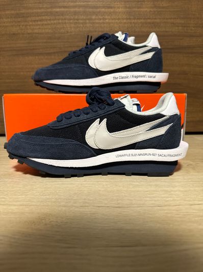 Fragment × sacai × Nike LD Waffle "Blackended Blue"