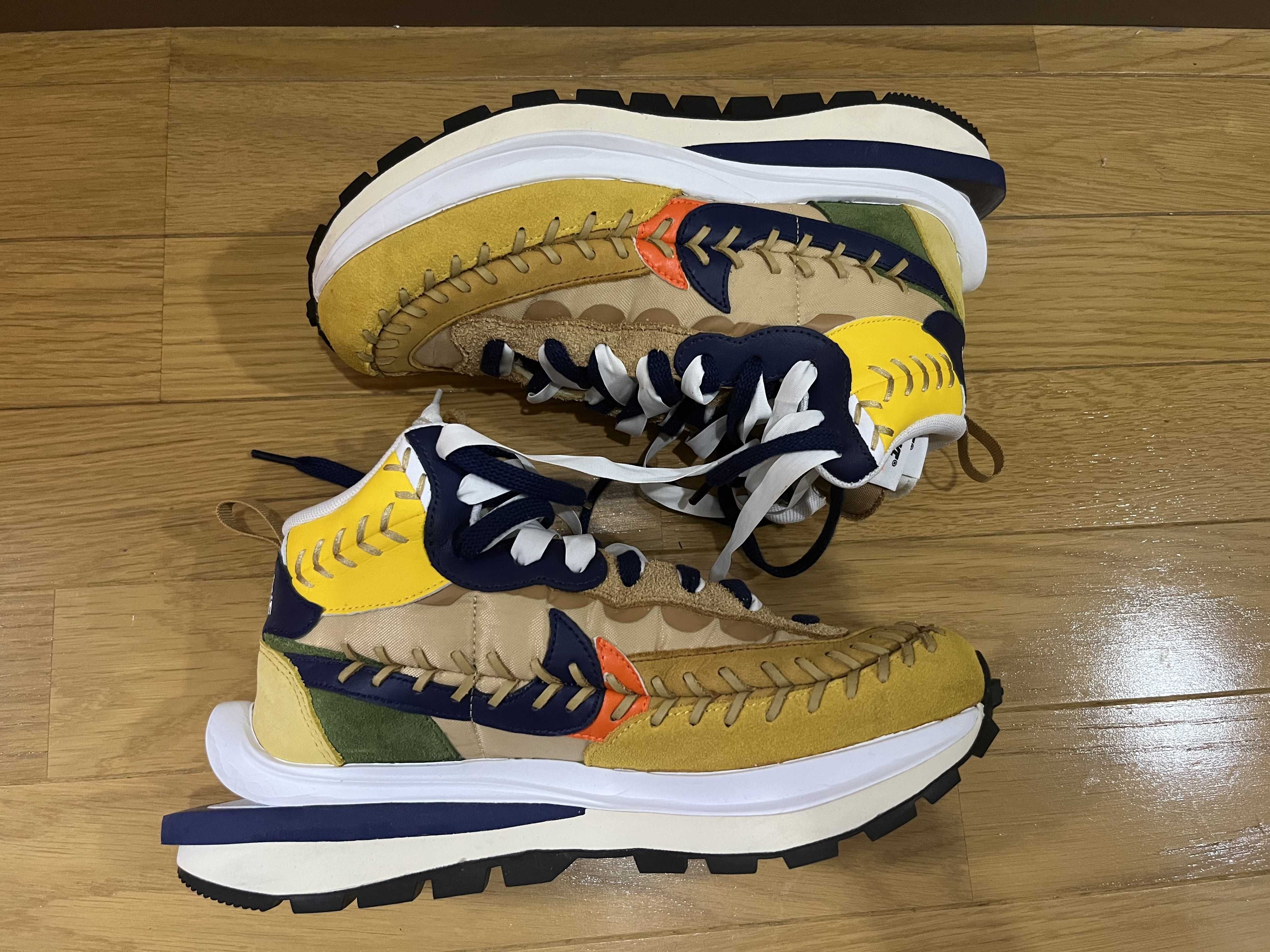 Jean-Paul Gaultier × sacai × Nike VaporWaffle "Sesame/Multi Color"