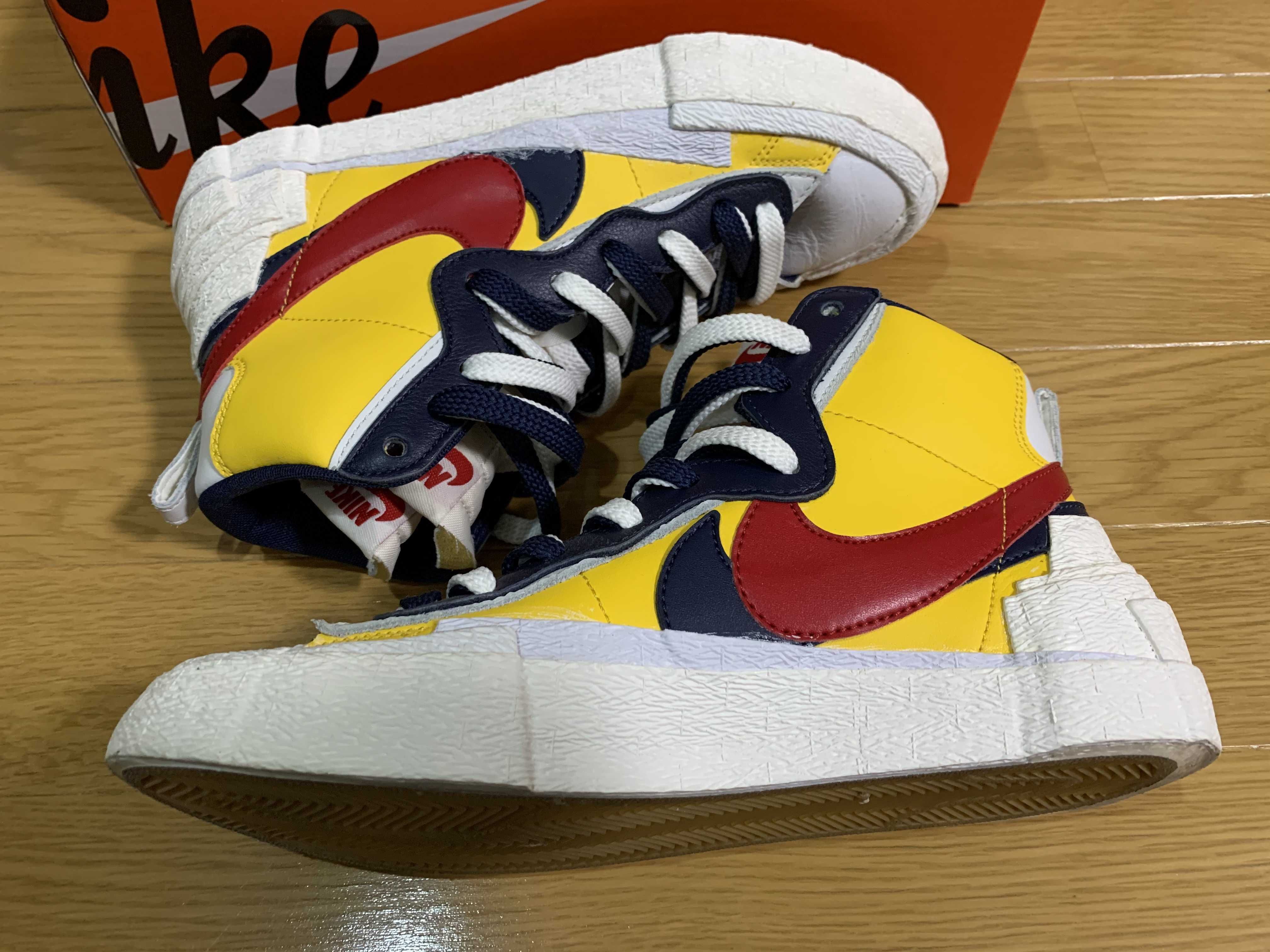 sacai × Nike Blazer Mid "Varsity Maize/Varsity Red"