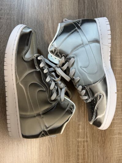 CLOT × Nike Dunk High "Silver/Flux"