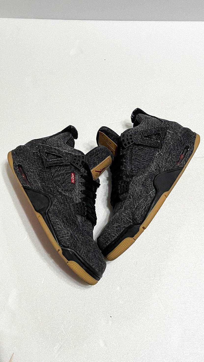 Nike × Levi's Air Jordan 4 "Black Denim" (Tag: LEVIS®)