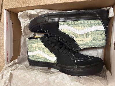 Supreme × Vans Dollar Skate Grosso Mid "Black"