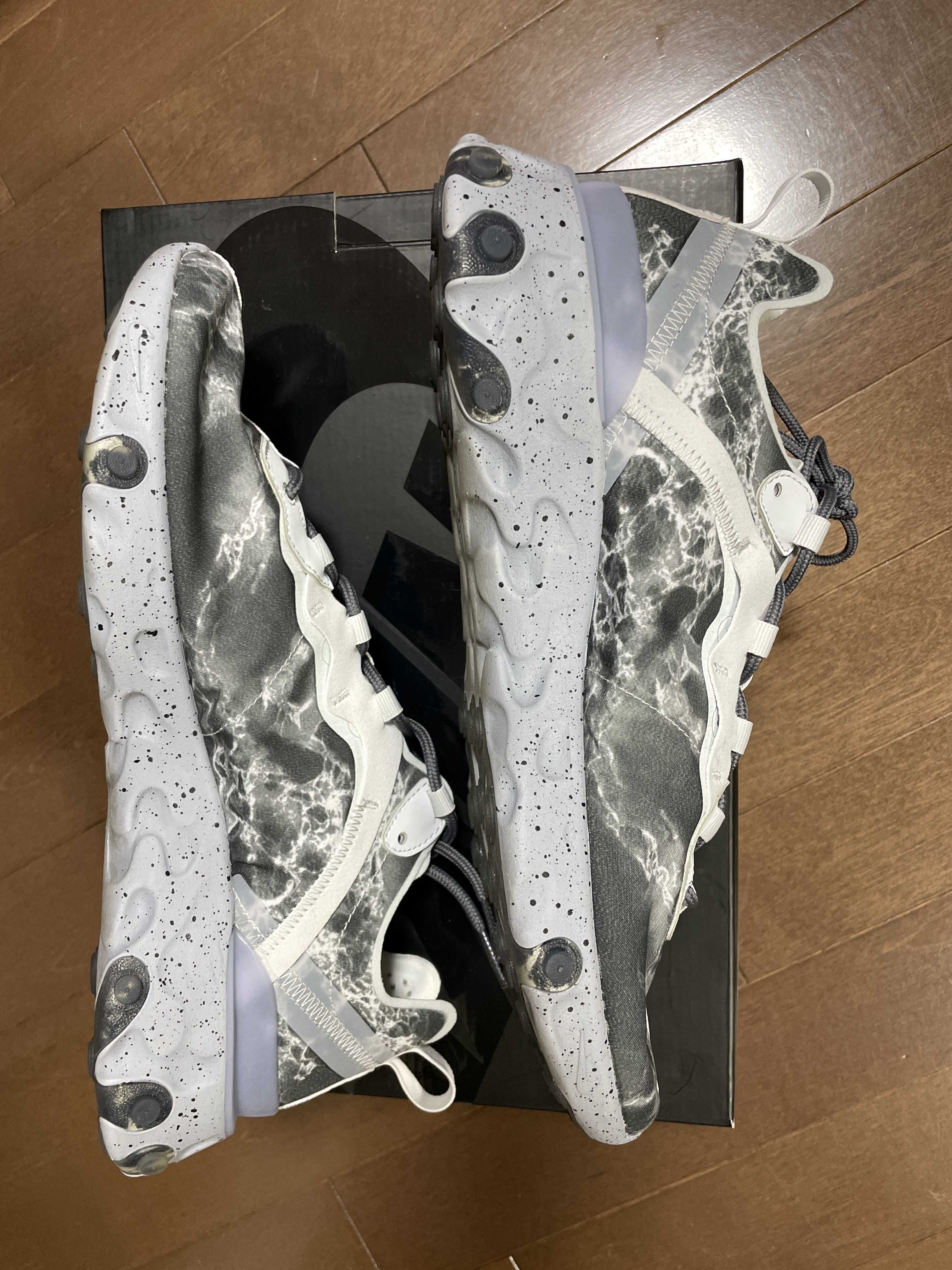 KENDRICK LAMAR×NIKE REACT ELEMENT 55 "PURE PLATINUM/CLEAR-WOLF GREY-BLACK"