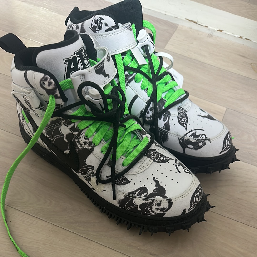 Off-White × Nike Air Force 1 Mid "Grim Reaper"