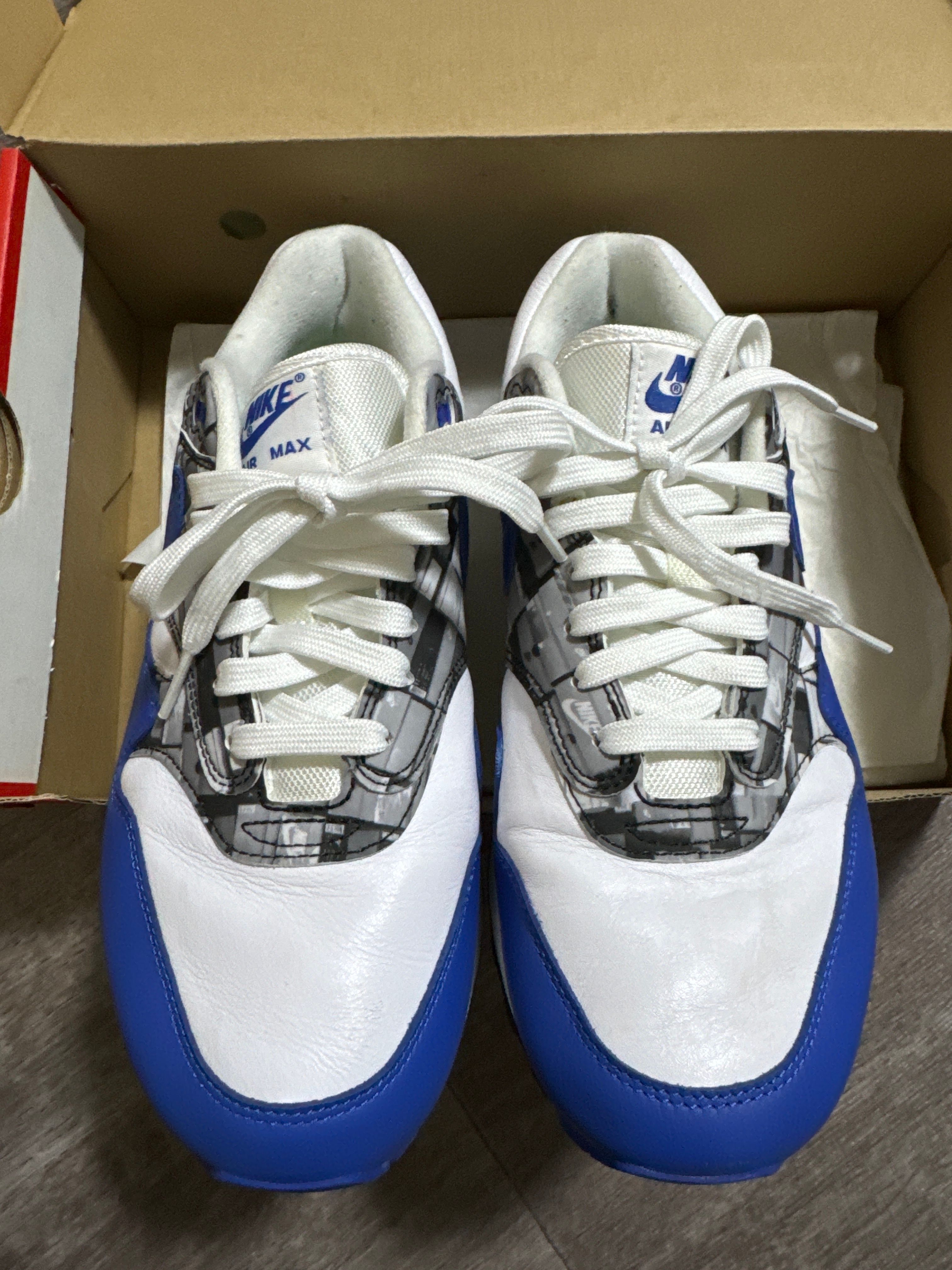 atmos × Nike Air Max 1 Blue "We Love Nike"