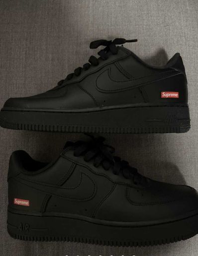 Supreme × Nike Air Force 1 Low "Black"