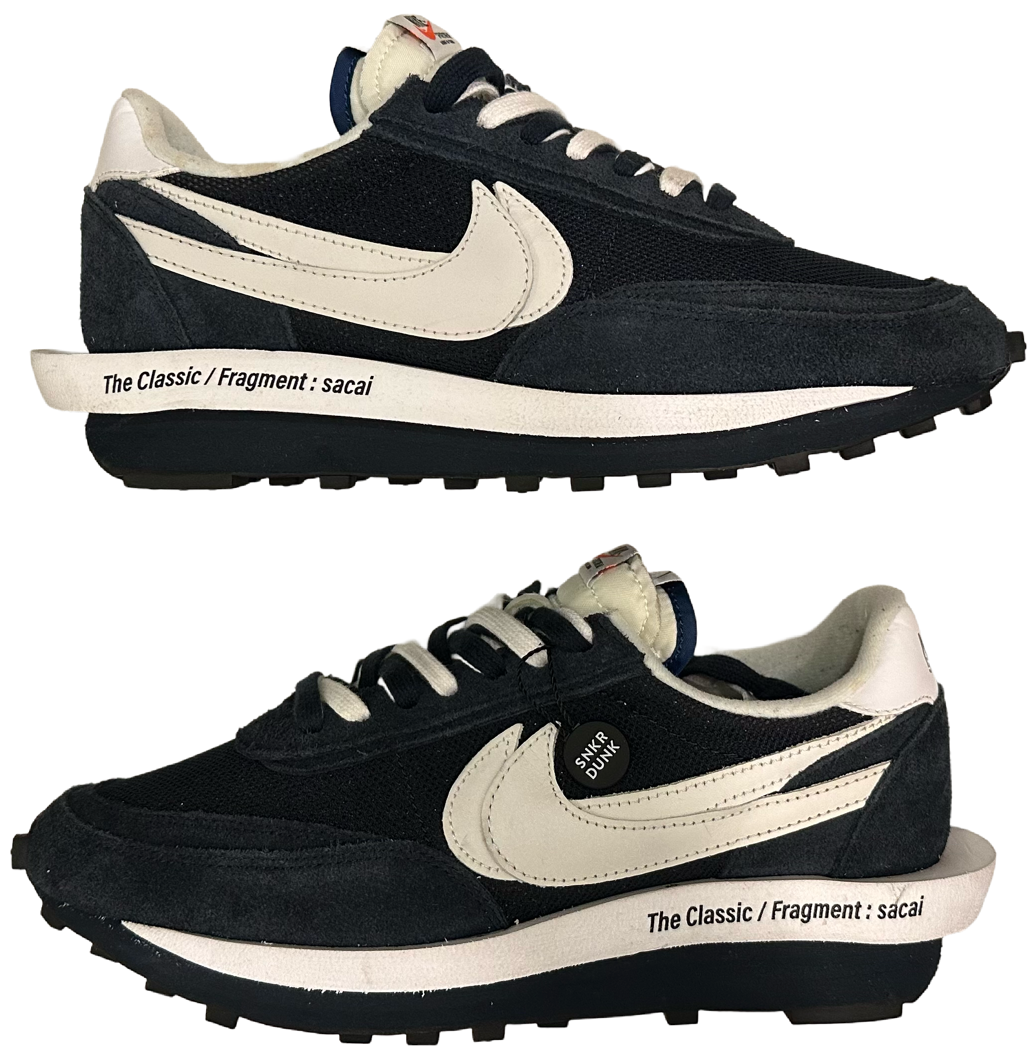 Fragment × sacai × Nike LD Waffle "Blackended Blue"