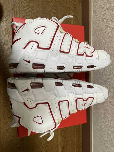 NIKE AIR MORE UPTEMPO "WHITE/VARSITY RED" (2021)