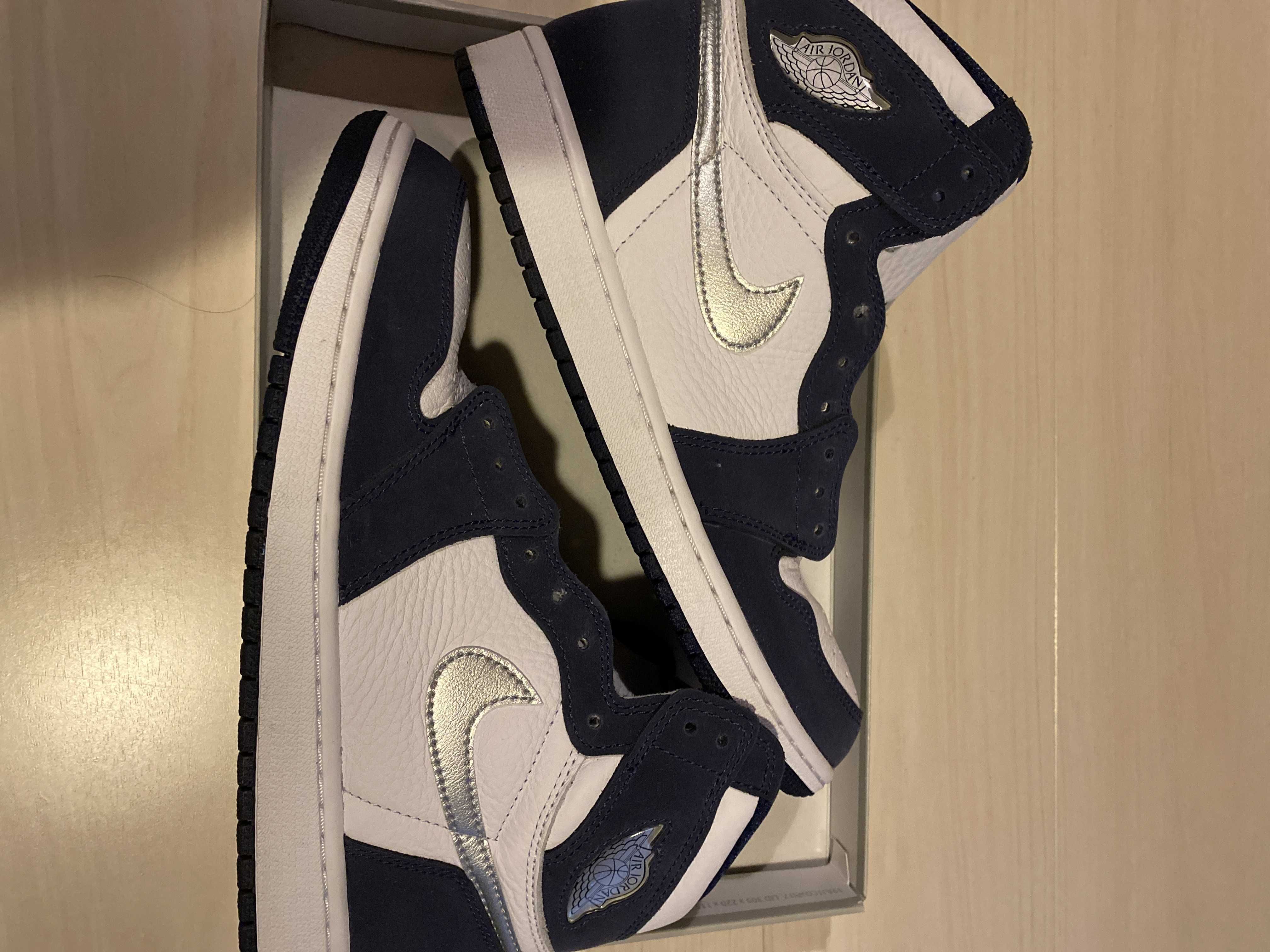 Nike Air Jordan 1 High OG CO.JP "White/Midnight Navy" (2020) (Standard Box)