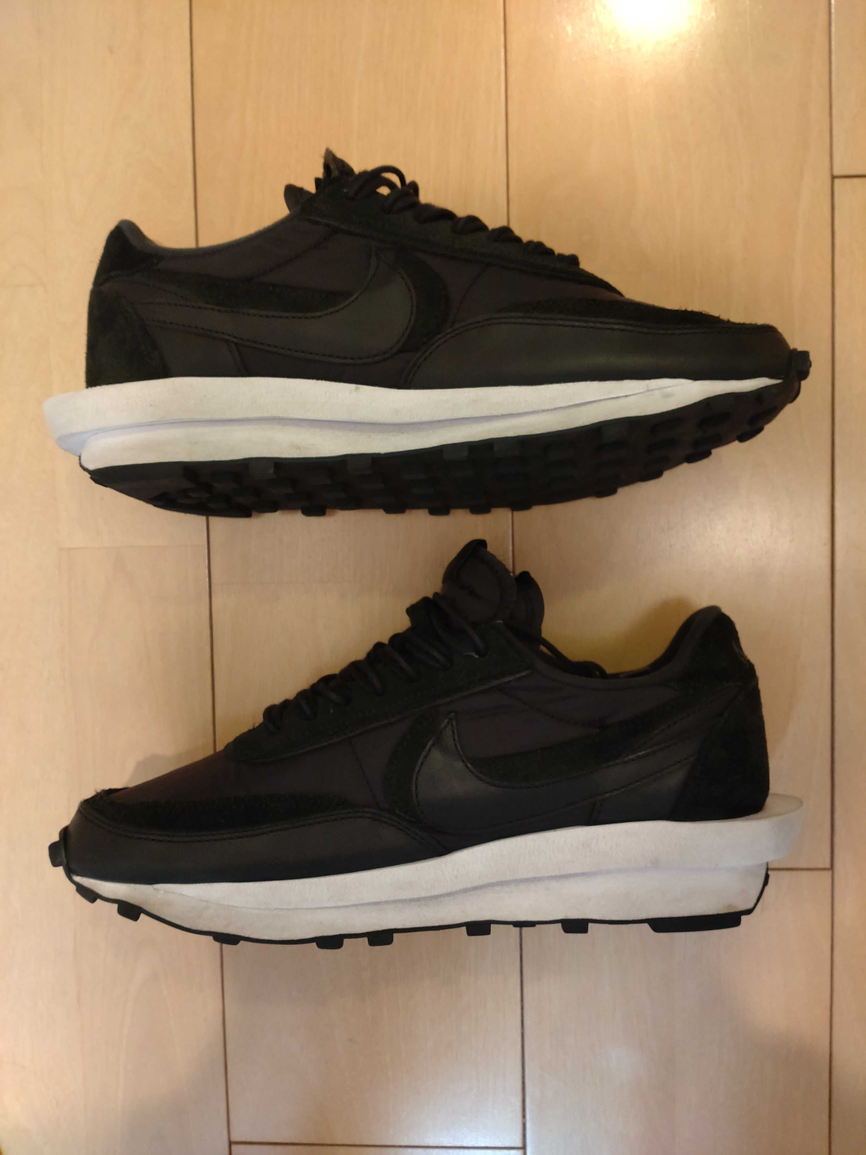 sacai × Nike LDV Waffle "Triple Black"