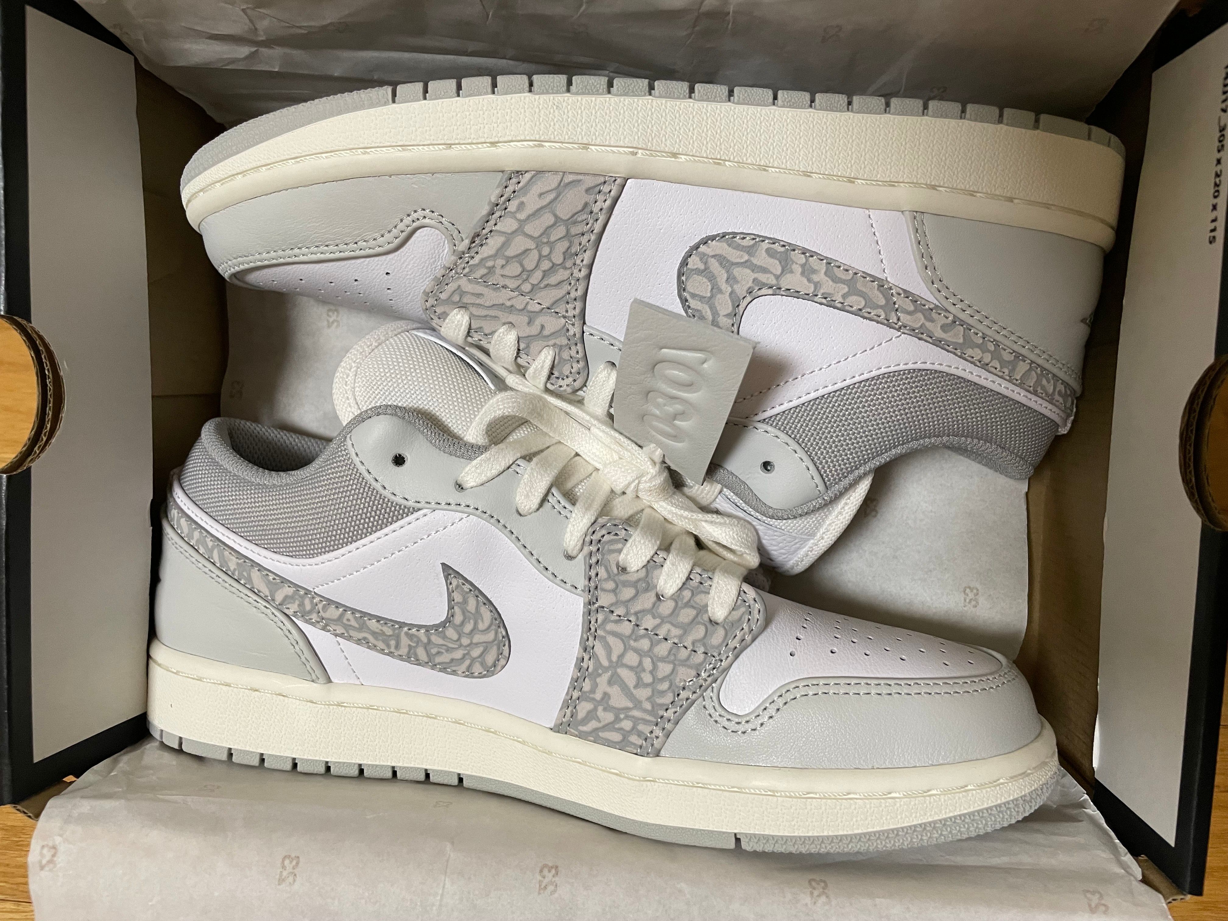 Nike Air Jordan 1 Low Premium "Elephant Print/Safari"