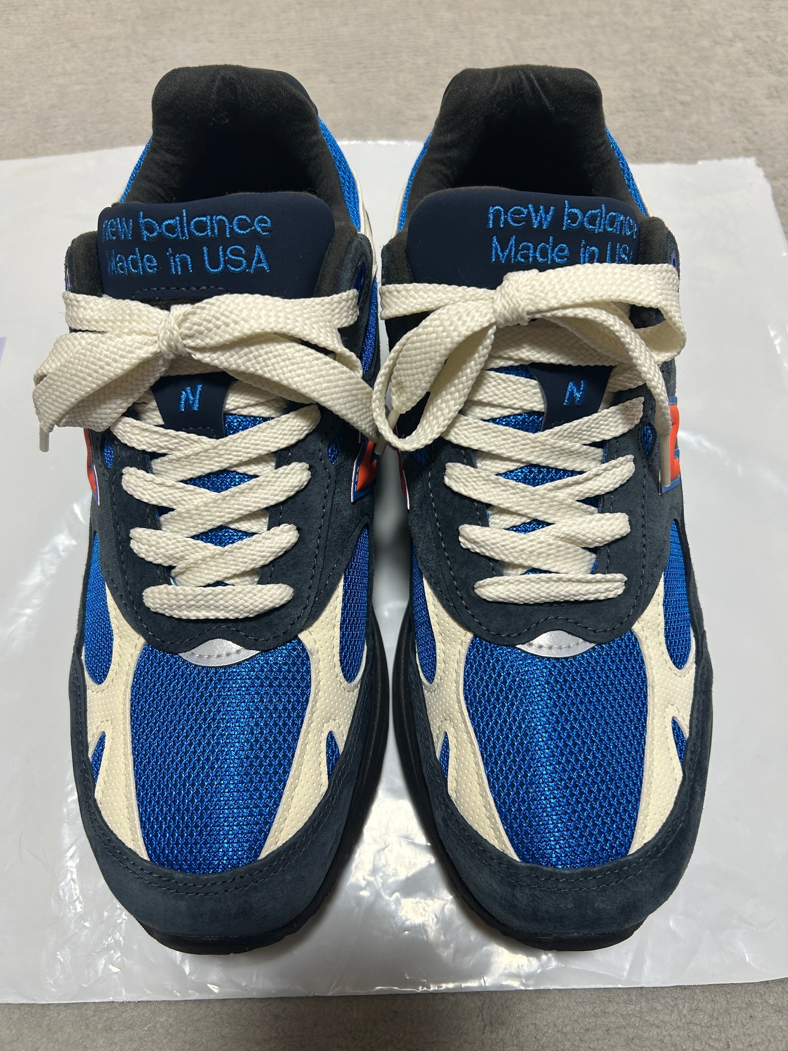 KITH × New Balance 993 Madison Square Garden "Navy/Princess Blue"