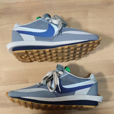 CLOT × Sacai × Nike LD Waffle "Grey Obsidian/Cool Grey"