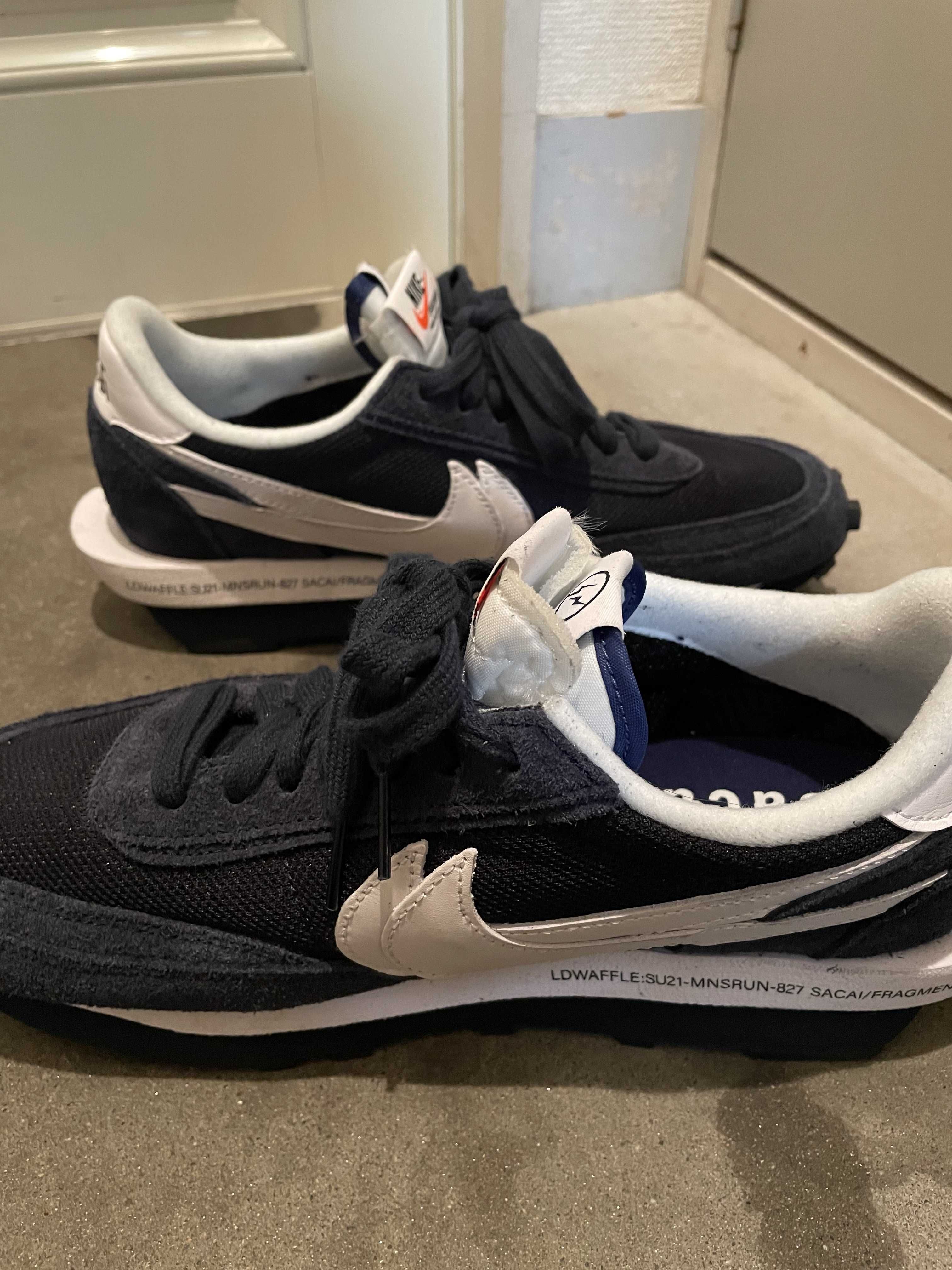 Fragment × sacai × Nike LD Waffle "Blackended Blue"