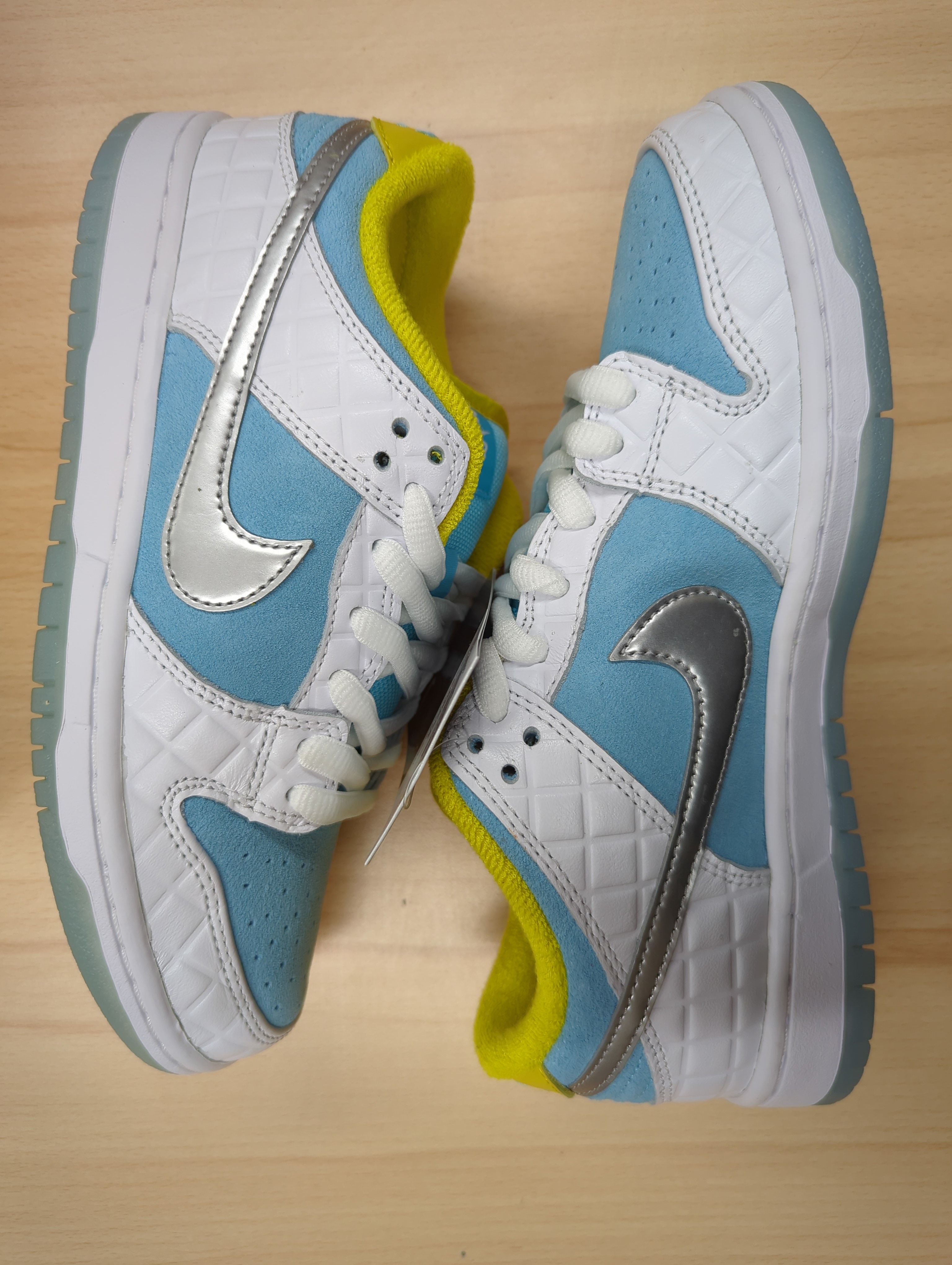 FTC × Nike SB Dunk Low "White/Blue"