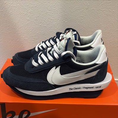 fragment design × sacai × Nike LD Waffle "Blackended Blue"