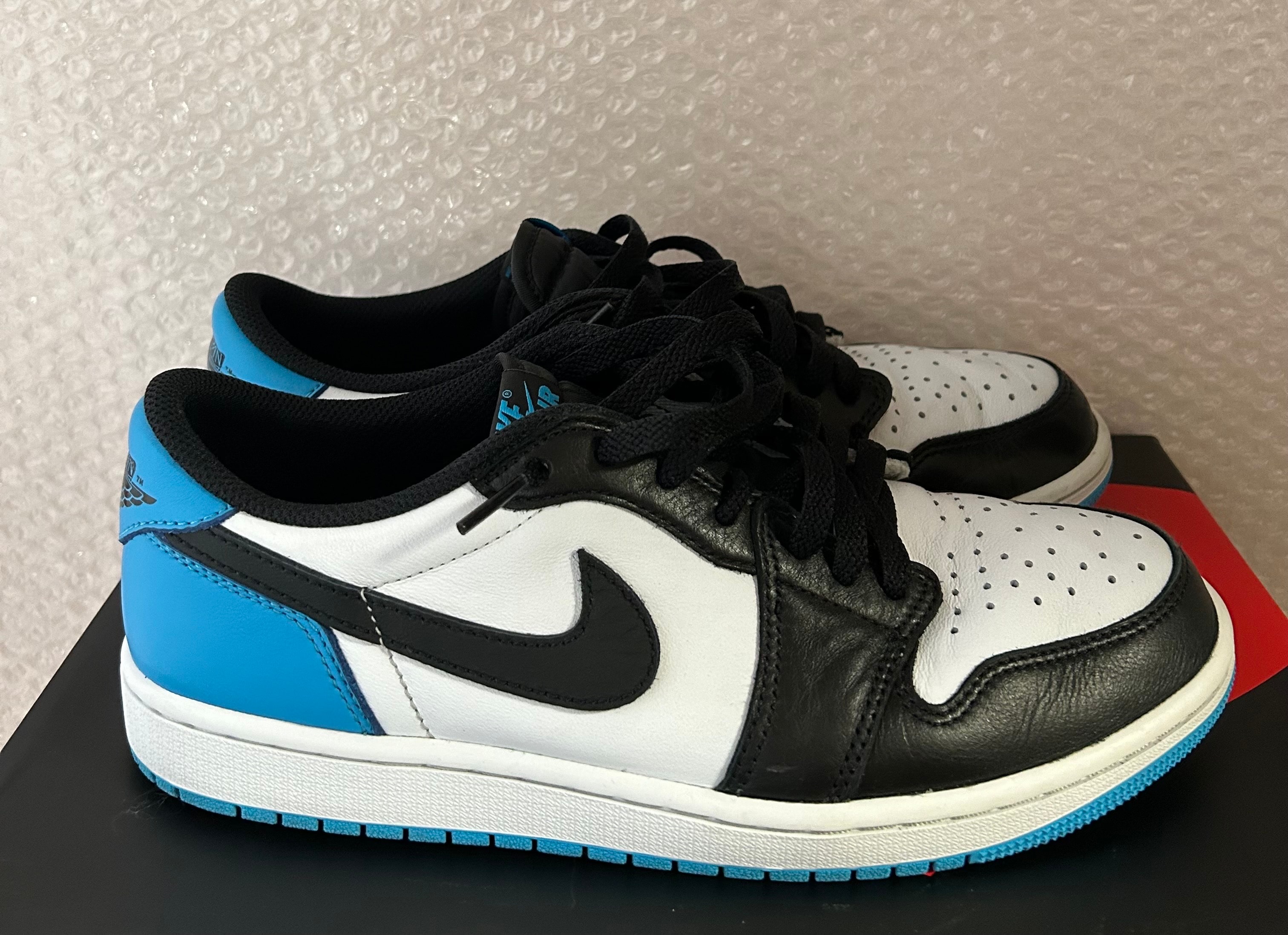 Nike Air Jordan 1 Low OG "Black and Dark Powder Blue/UNC"