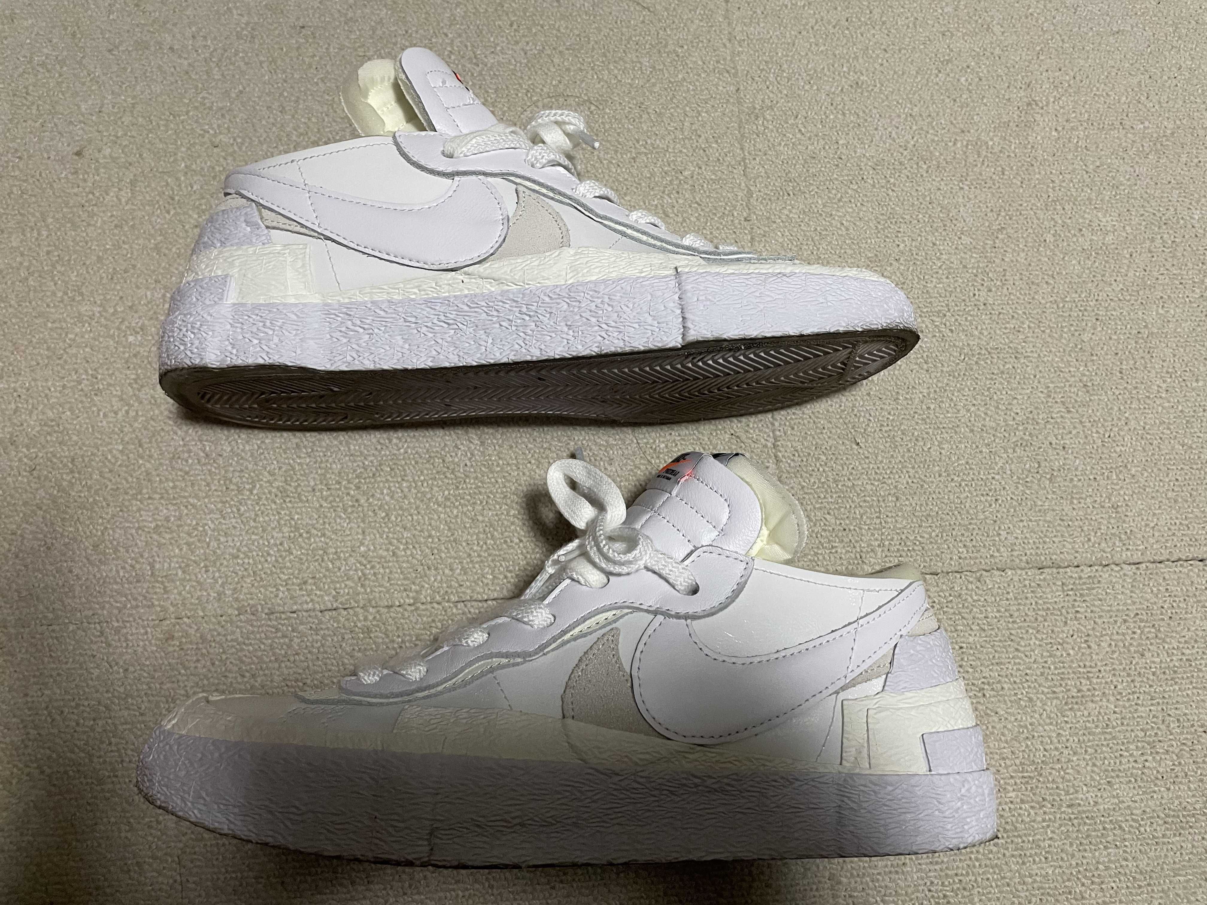 sacai × Nike Blazer Low "White Patent Leather"