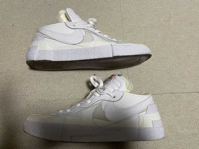 sacai × Nike Blazer Low "White Patent Leather"