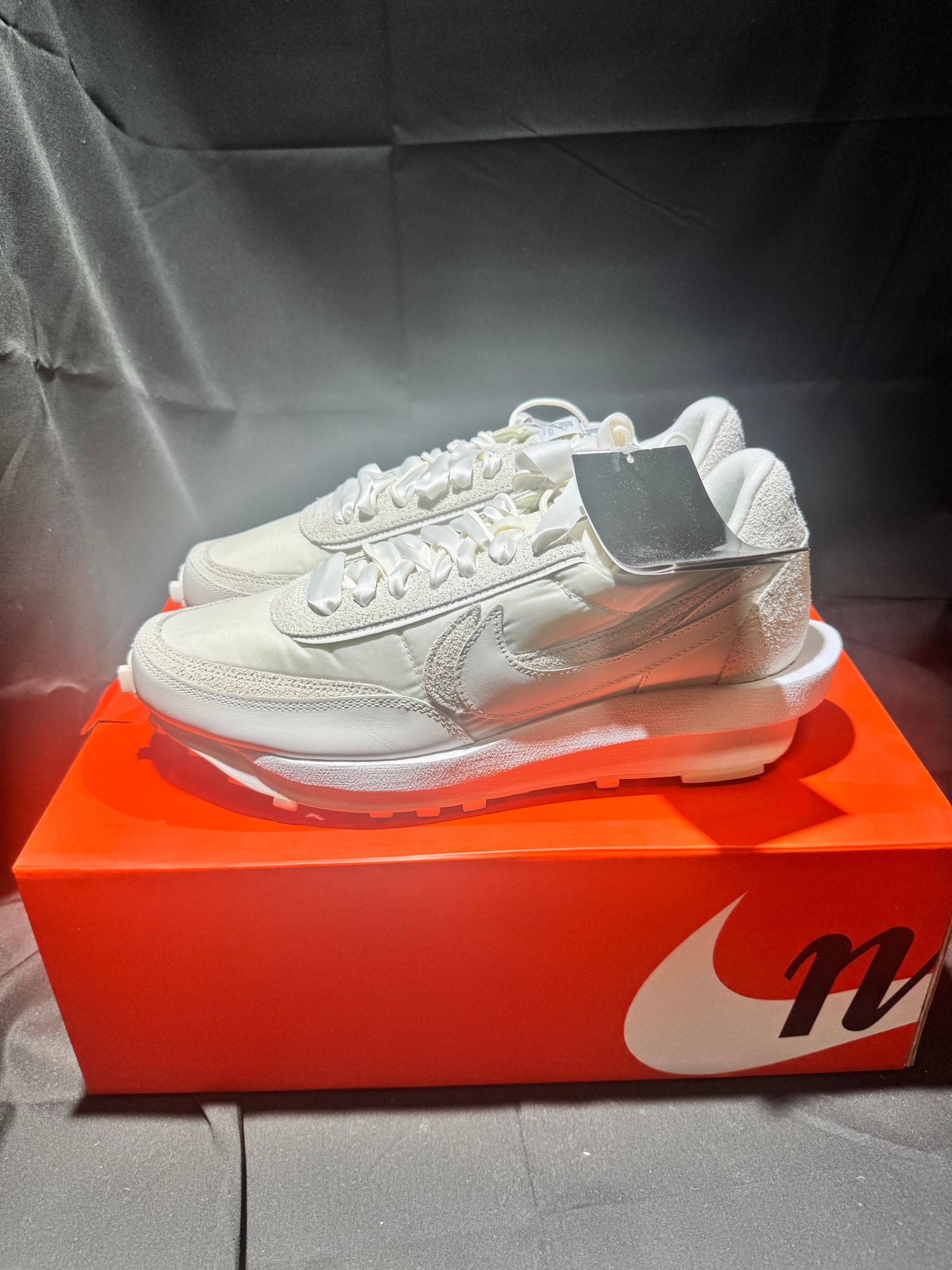 sacai × Nike LDV Waffle "Triple White"