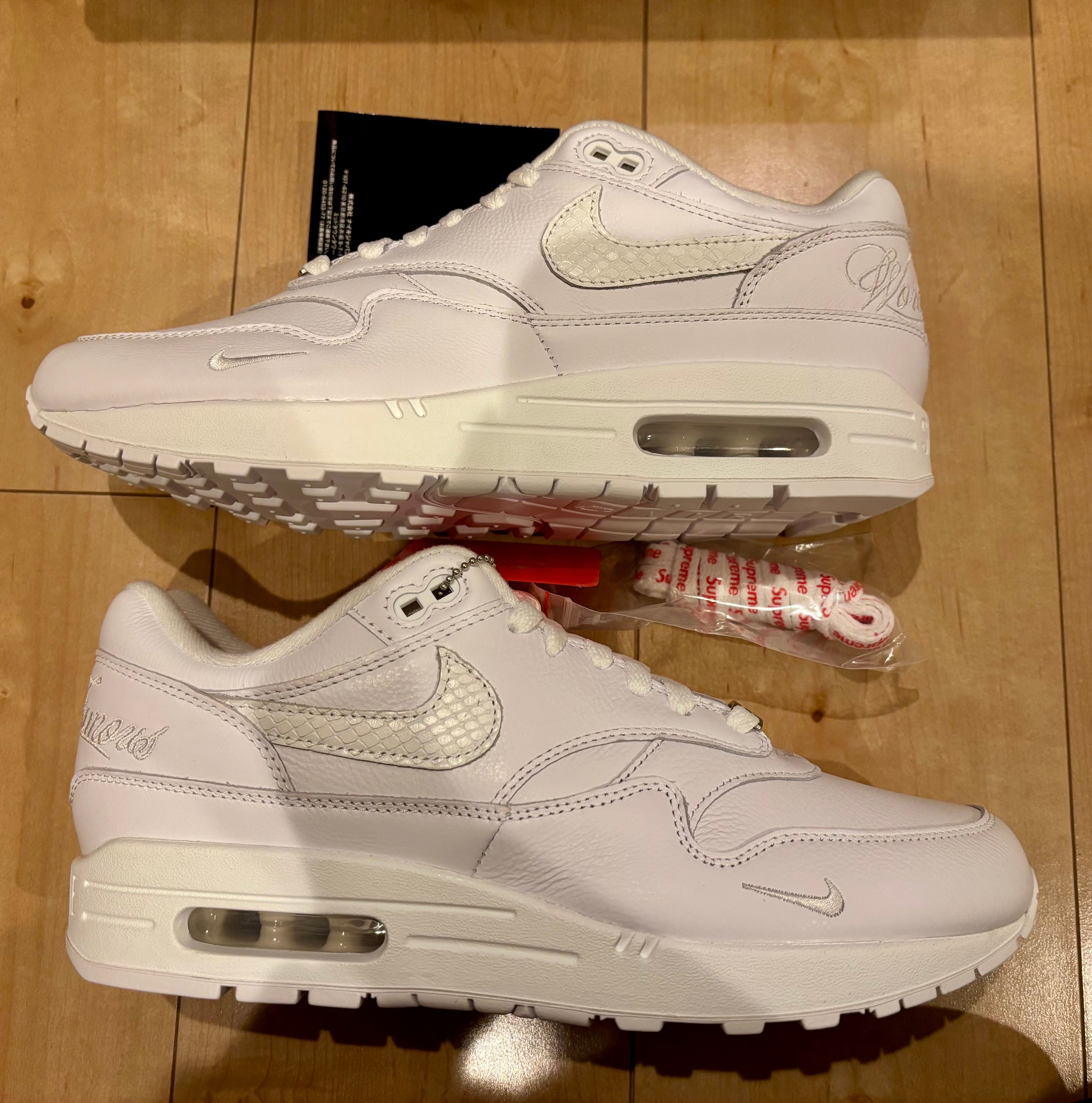 Supreme × Nike Air Max 1 '87 SP "White" (25SS Week4)