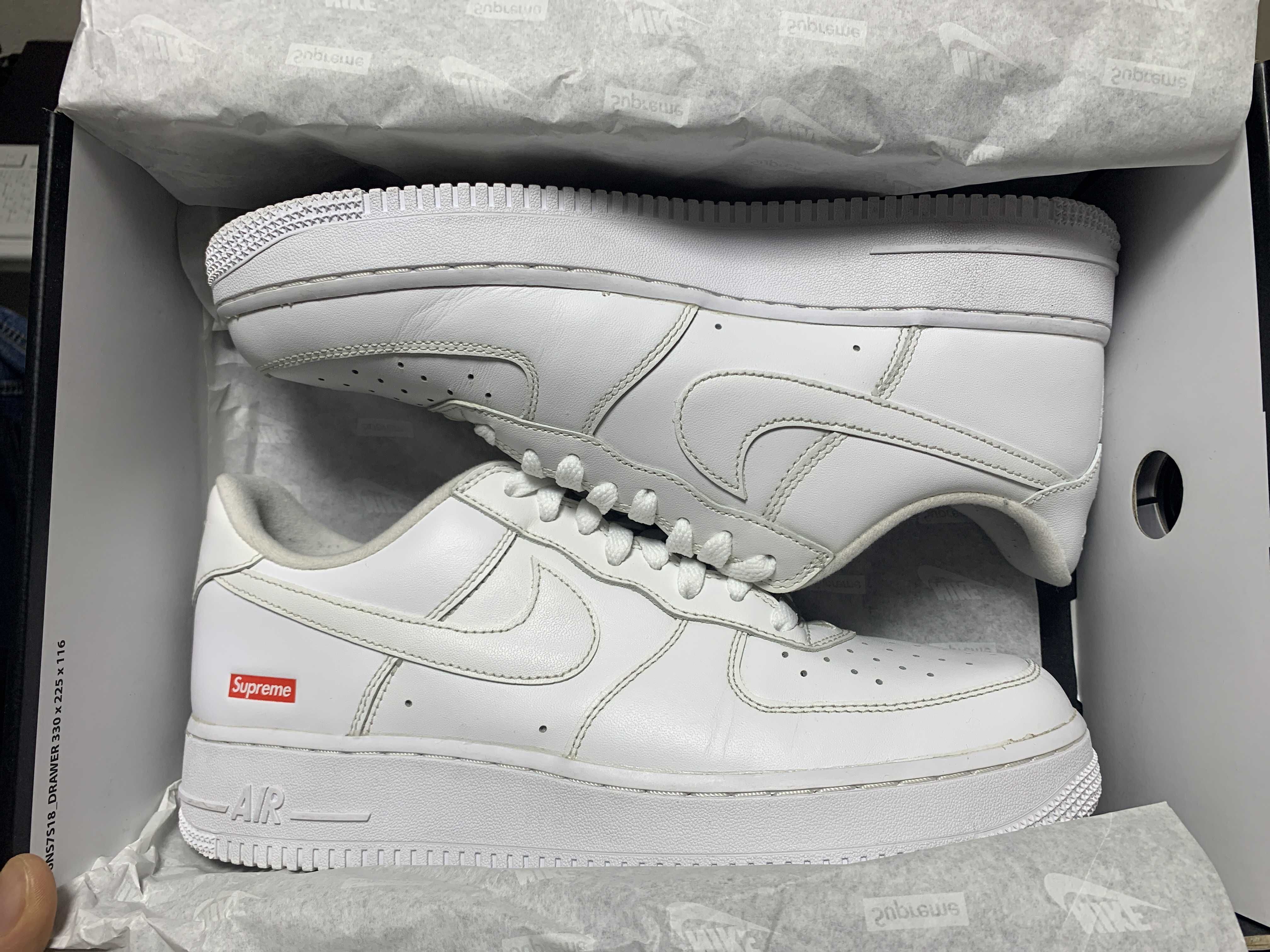 Supreme × Nike Air Force 1 Low "White"