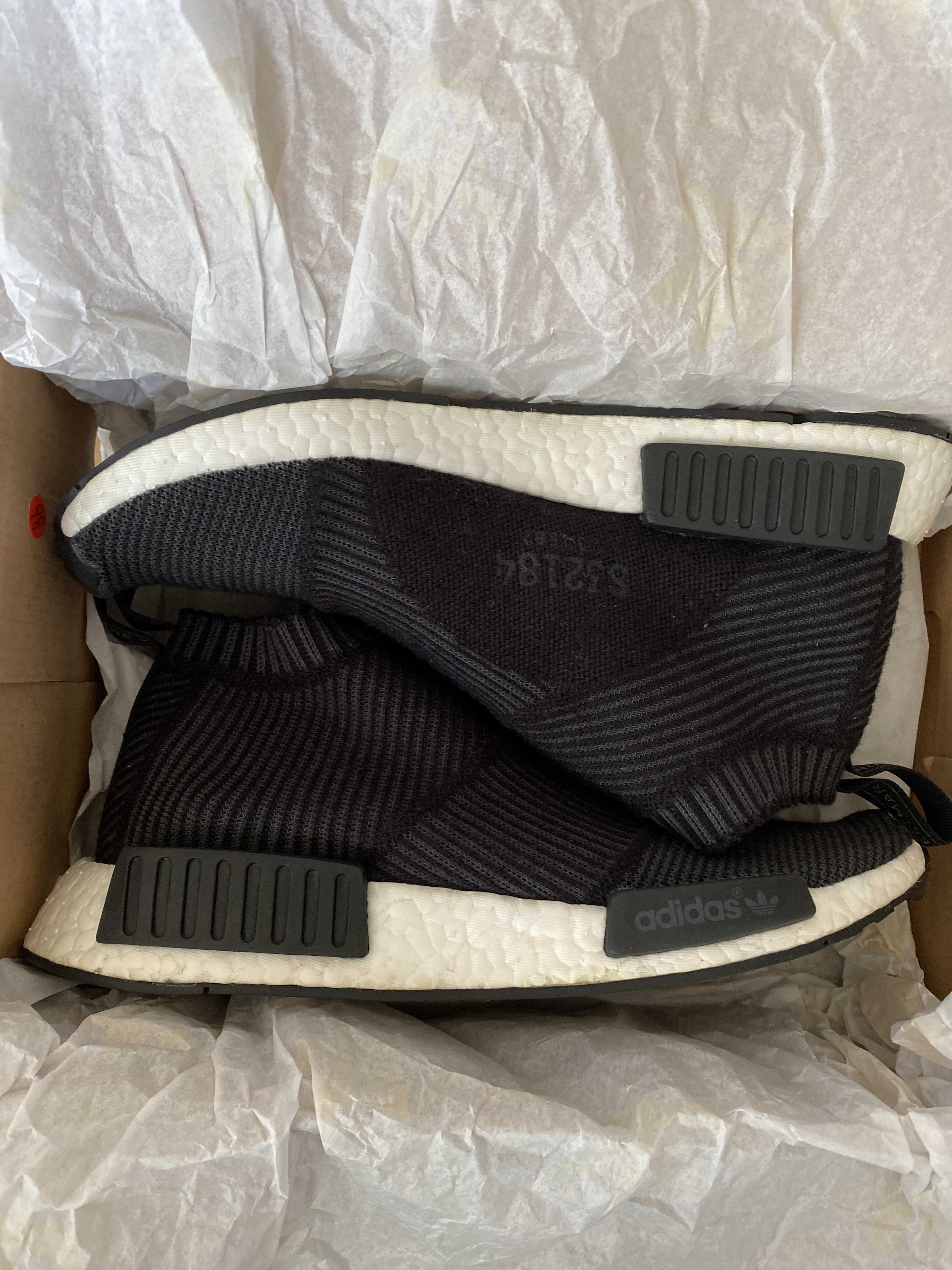 adidas NMD CITY SOCK "WHITE WOOL BLACK "