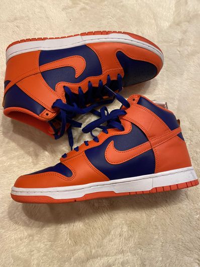 Nike Dunk High Retro "Orange and Deep Royal"