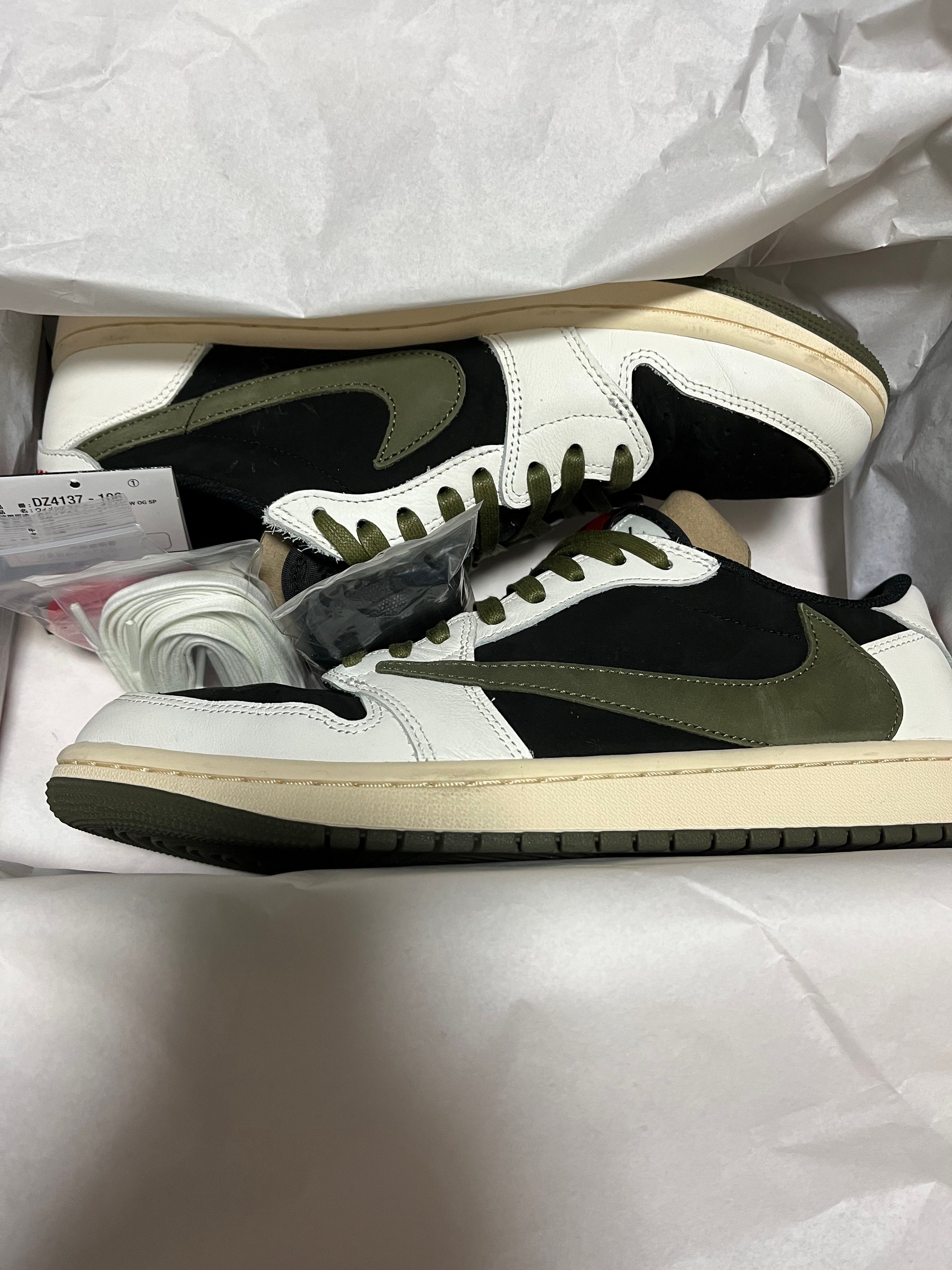 Travis Scott × Nike Women's Air Jordan 1 Low OG "Medium Olive"