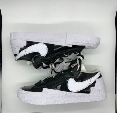 sacai × Nike Blazer Low "Black Patent Leather"