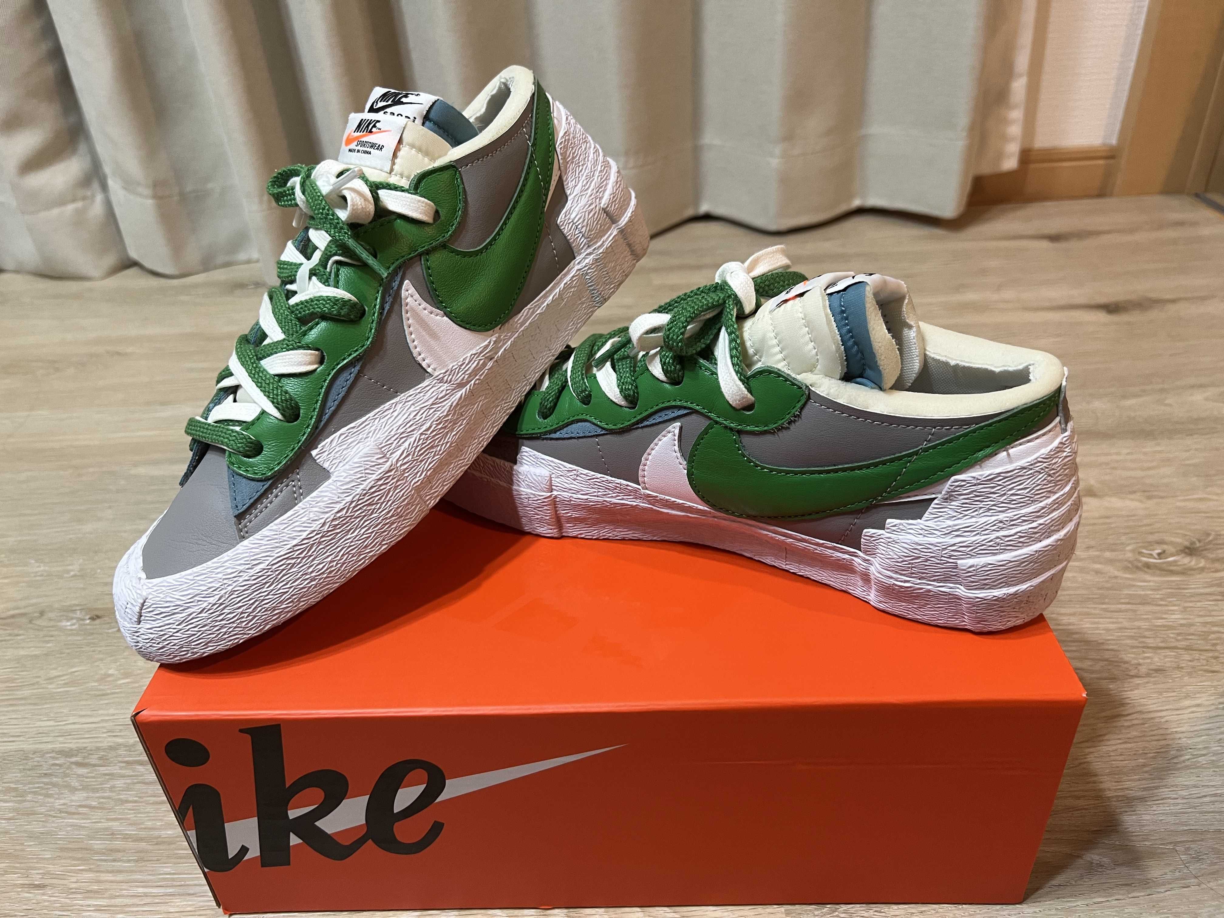 sacai × Nike Blazer Low "Classic Green"