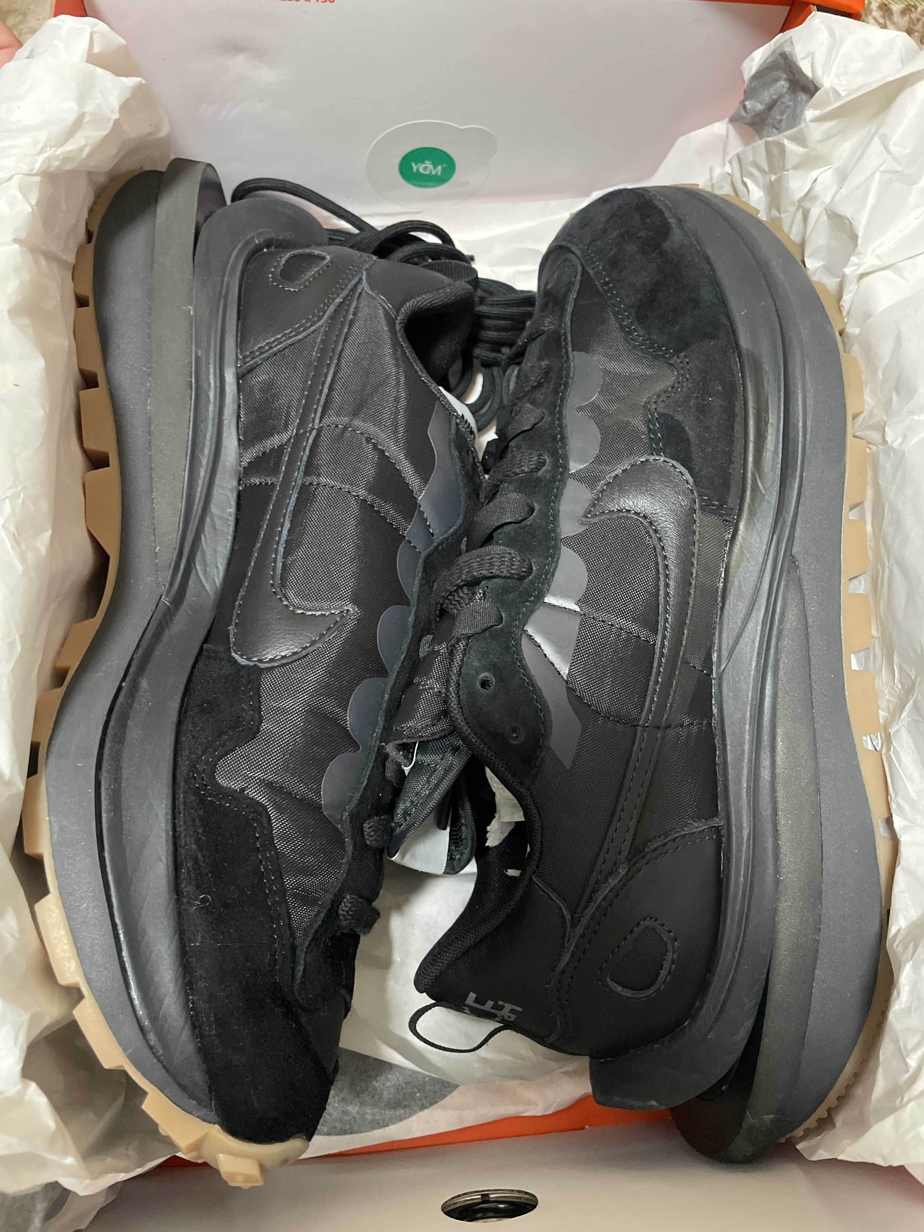 sacai × Nike VaporWaffle "Black Gum"