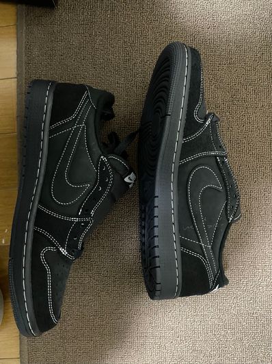 Travis Scott × Nike Air Jordan 1 Low OG SP "Black Phantom"